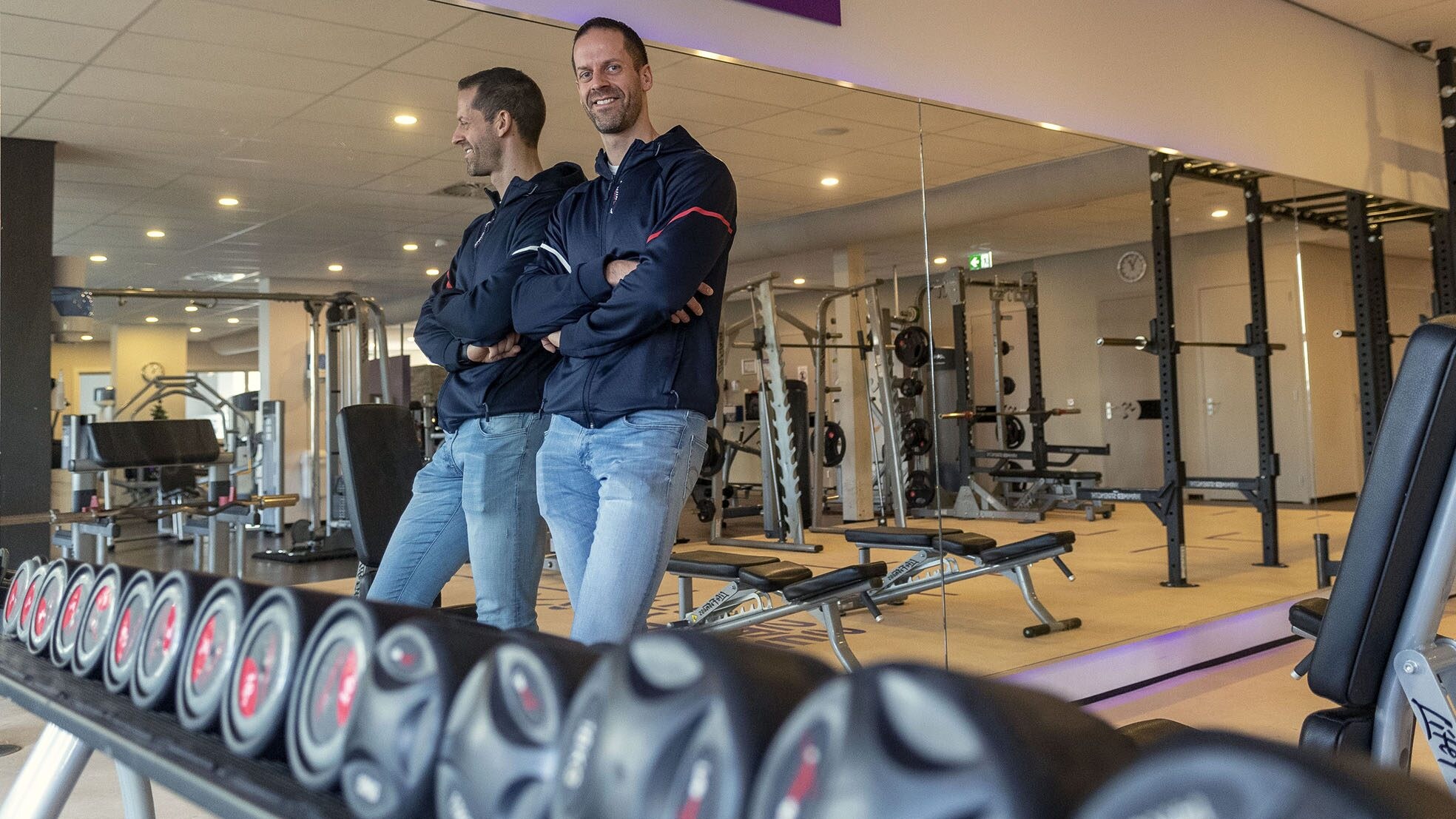 Wouter Troost is sinds deze maand eigenaar van 24/7-fitnesszaak Anytime. Foto: Tonny Presser