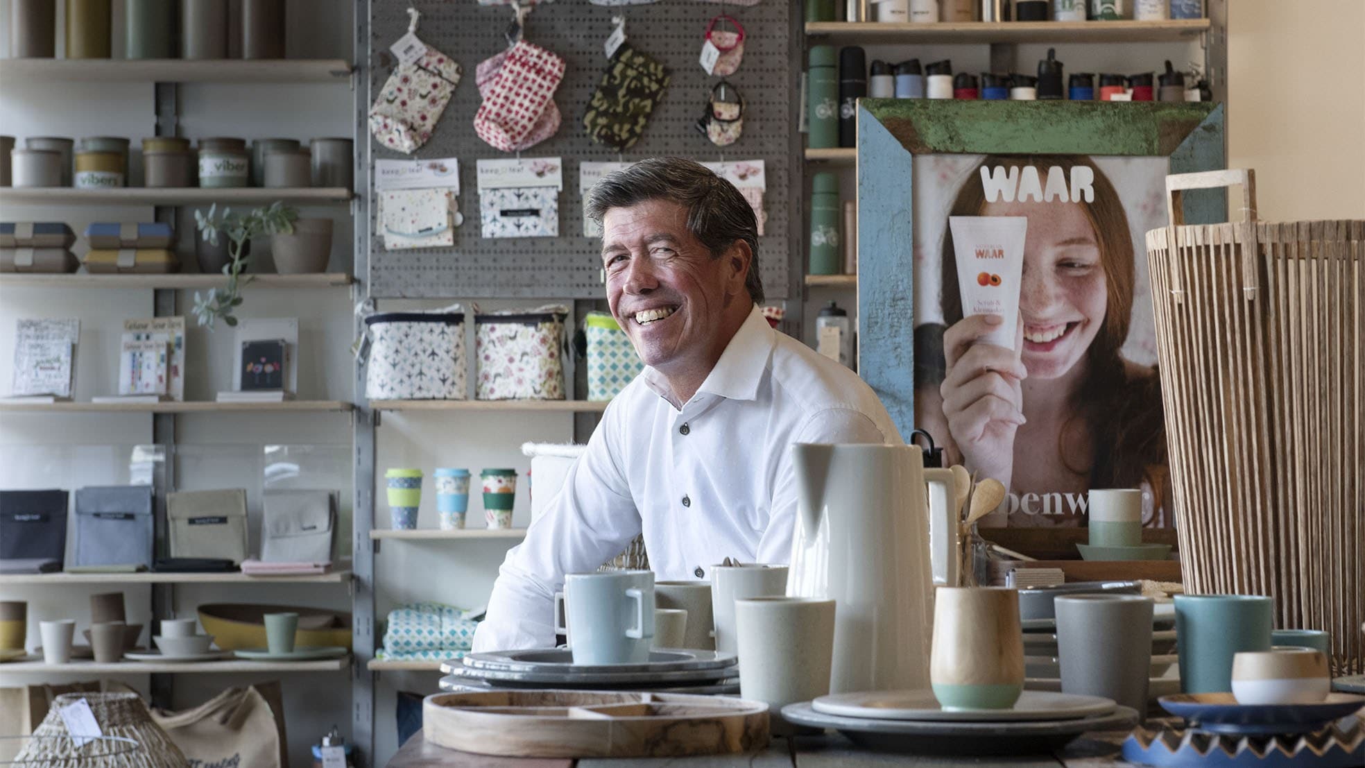 Alec Clement (WAAR): ‘Je kunt kiezen voor groen en alsnog knetterhard gaan'. Foto: William Hoogteyling