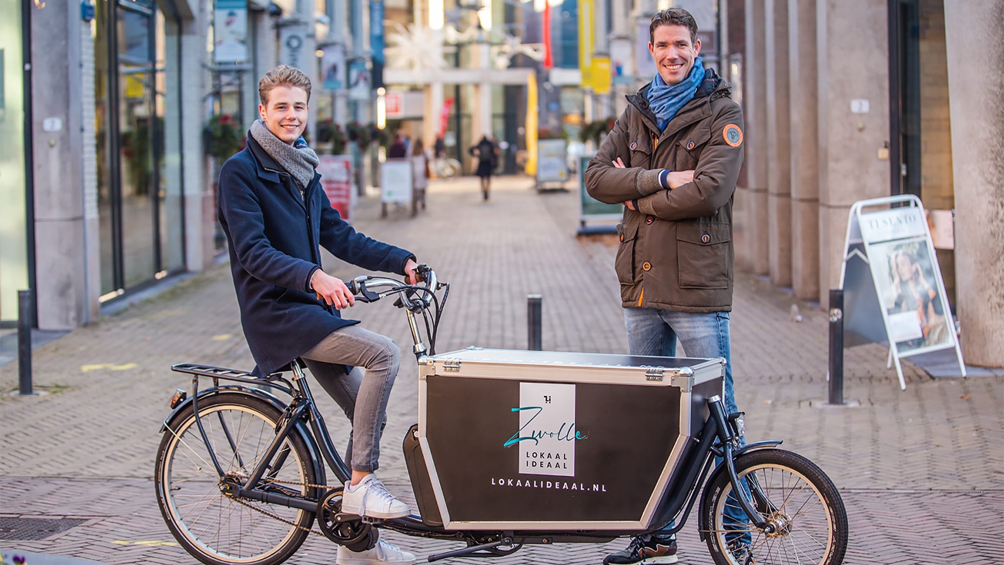 Aron de Zwaan en medeoprichter Maarten Zijlstra (rechts) van Lokaal Ideaal.