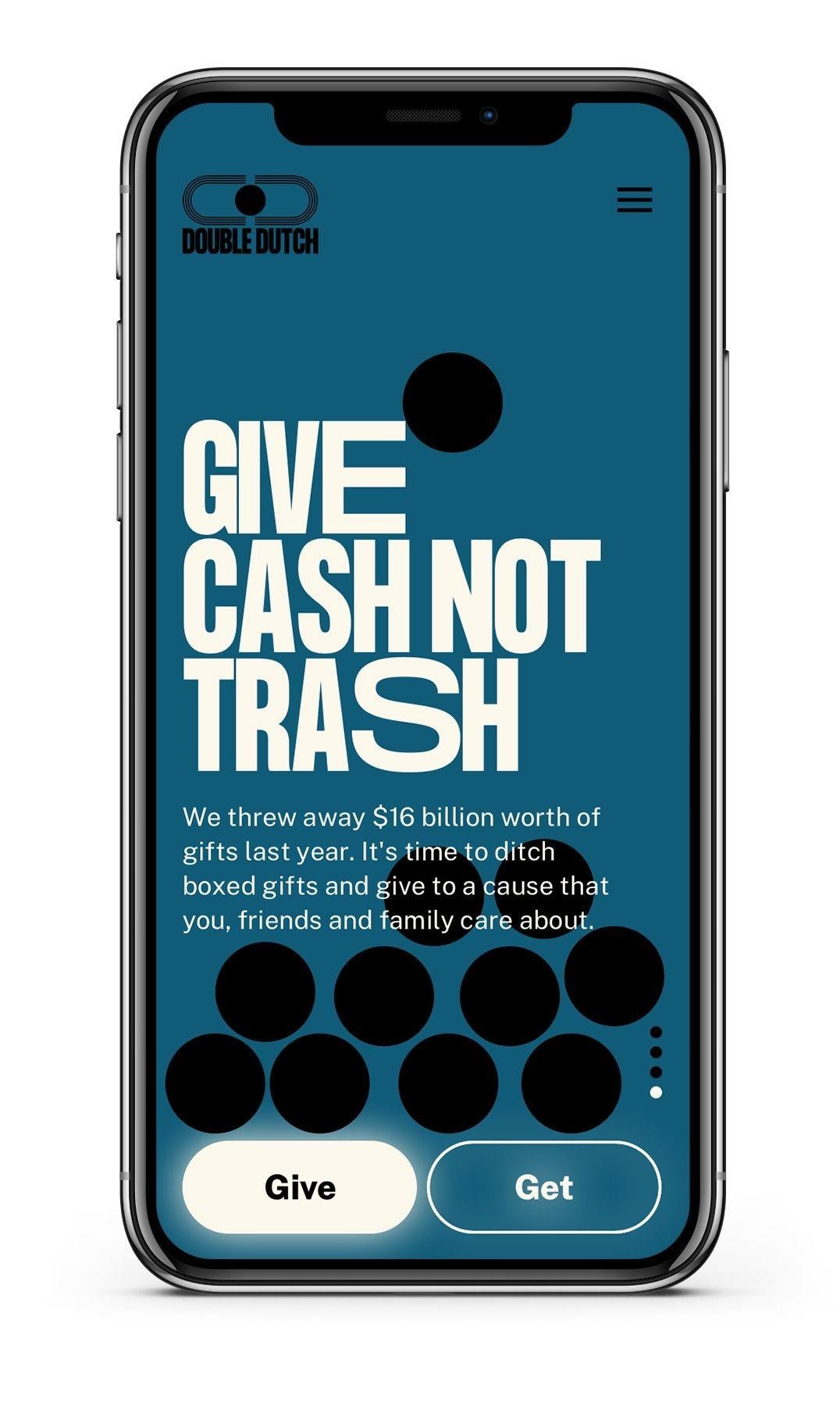 Met de app Double Dutch kun je online doneren aan goede doelen.