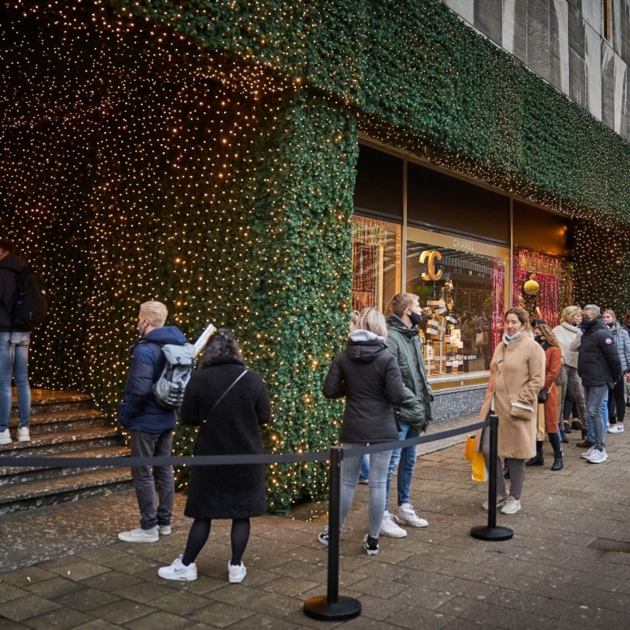 zo zagen winkelstraten er maandag uit