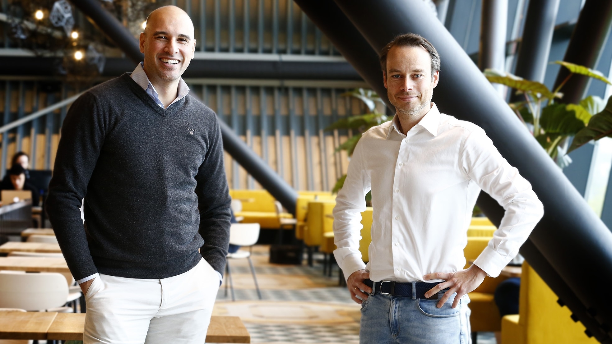 Zack Yaagoub (l) en Raymond van Eck