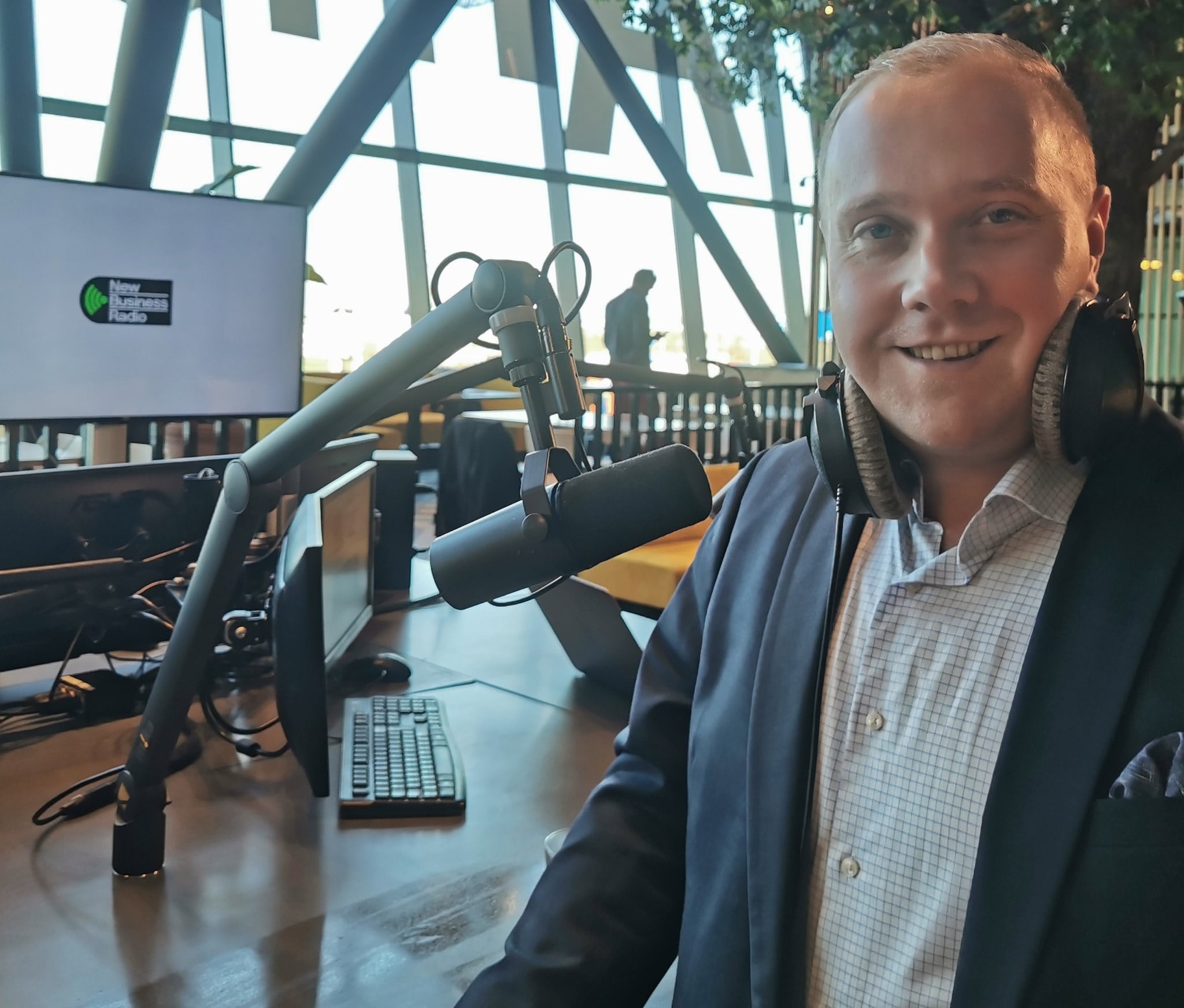 Thierry Aartsen te gast in de Food District Liemès in Utrecht voor de opnames van De Ondernemer Radio, tijdens de Week van de Ondernemer.