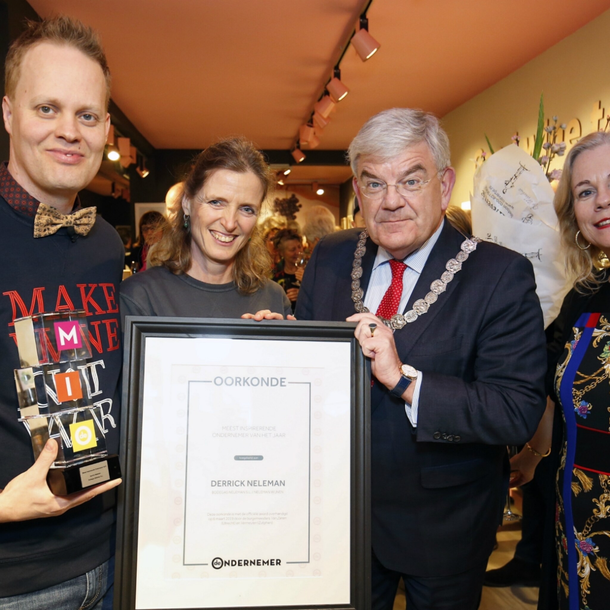 derrick neleman presenteert nominaties meest inspirerende ondernemer van het jaar