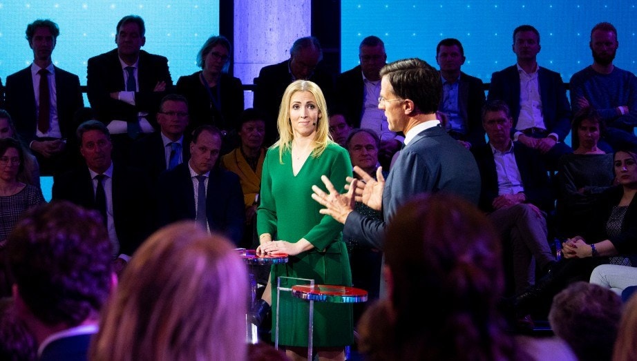 Mark Rutte in een eerder debat met SP-leider Lilian Marijnissen. Archieffoto: ANP