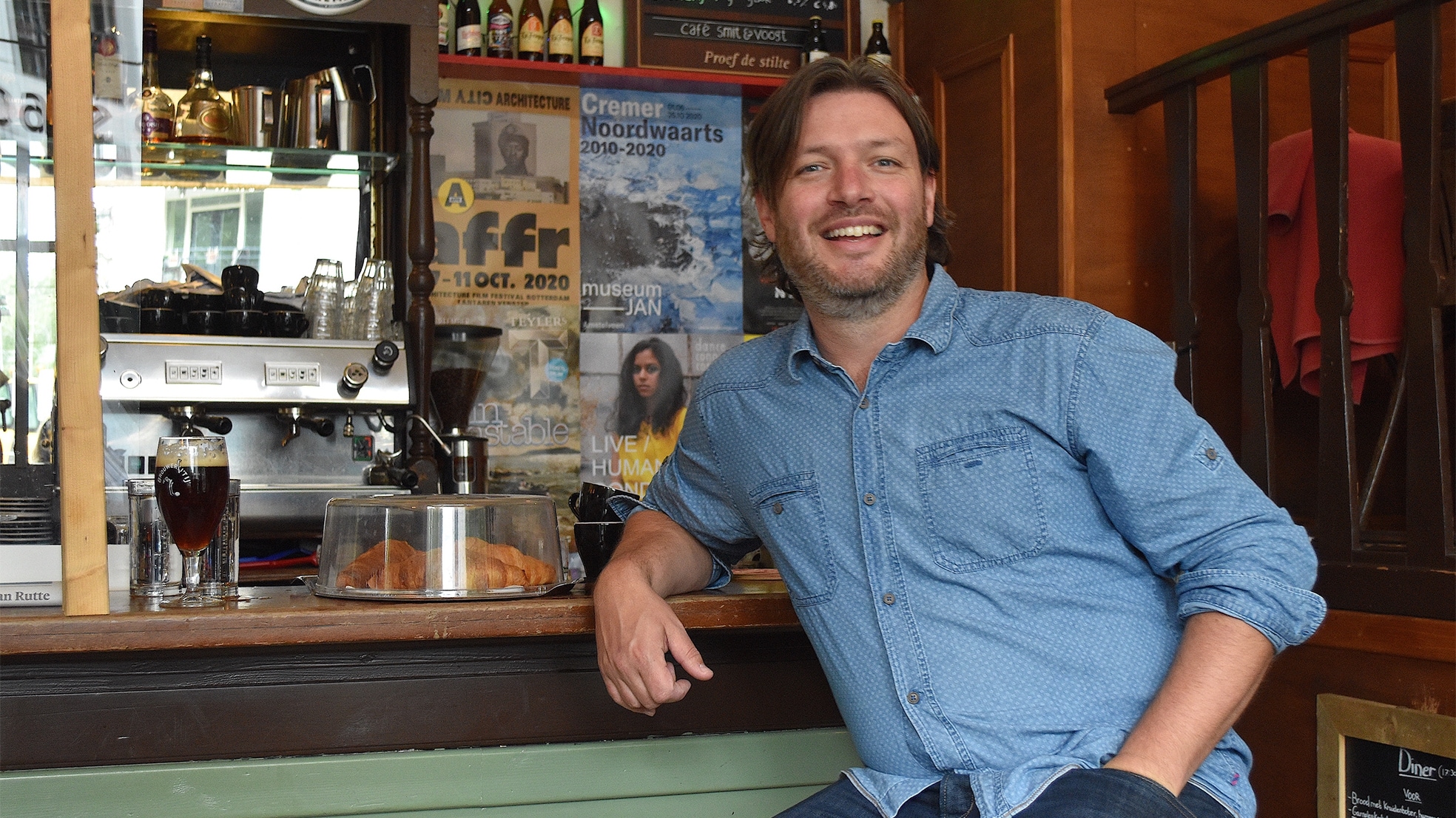 Bas Wijn, eigenaar van café Smit &amp; Voogt in Amsterdam.