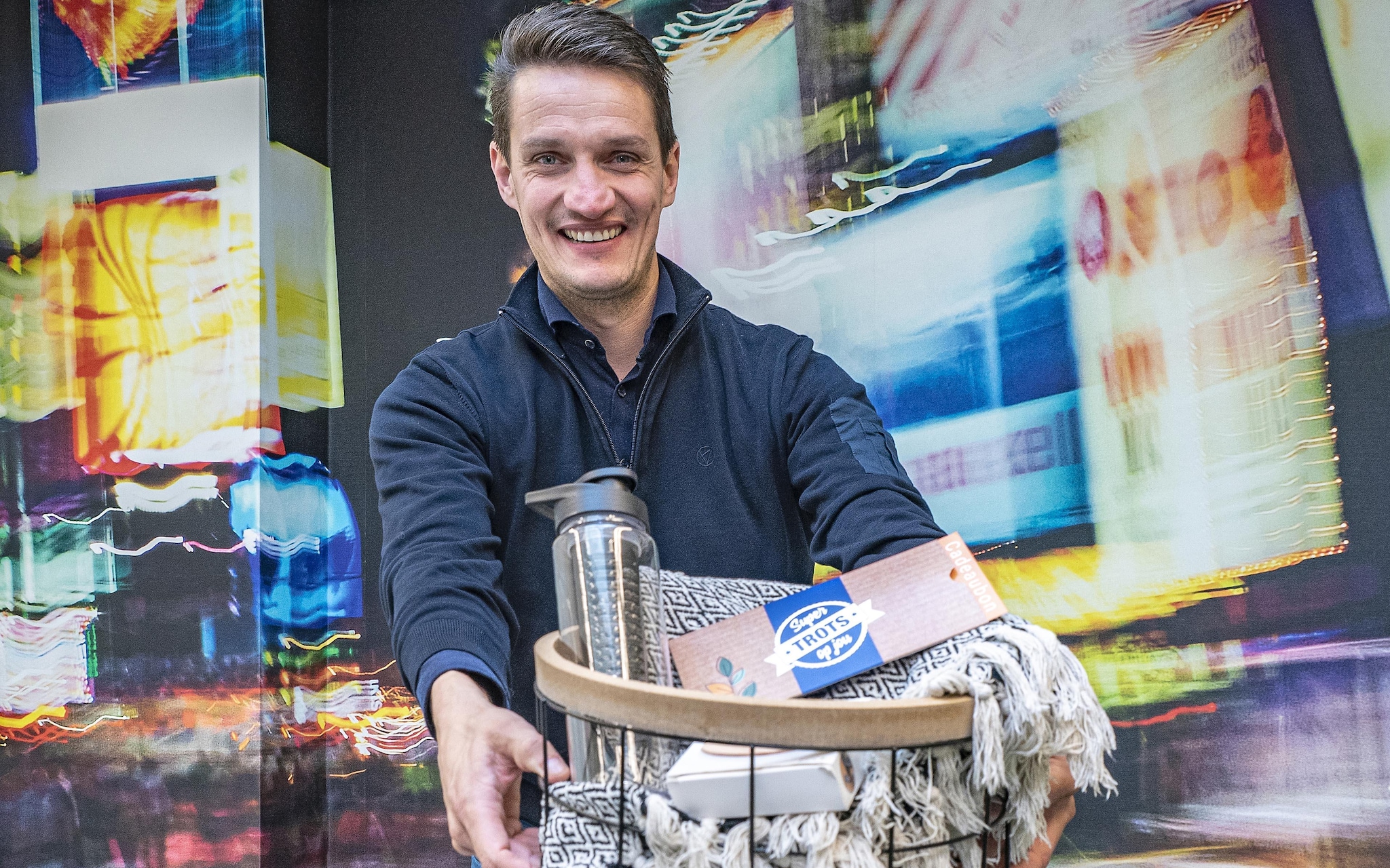 Twan Weemen: ,,We begonnen met een paar regionale zorginstellingen, maar ondertussen hebben we al zo'n vijftienduizend placemats door heel Nederland afgeleverd."