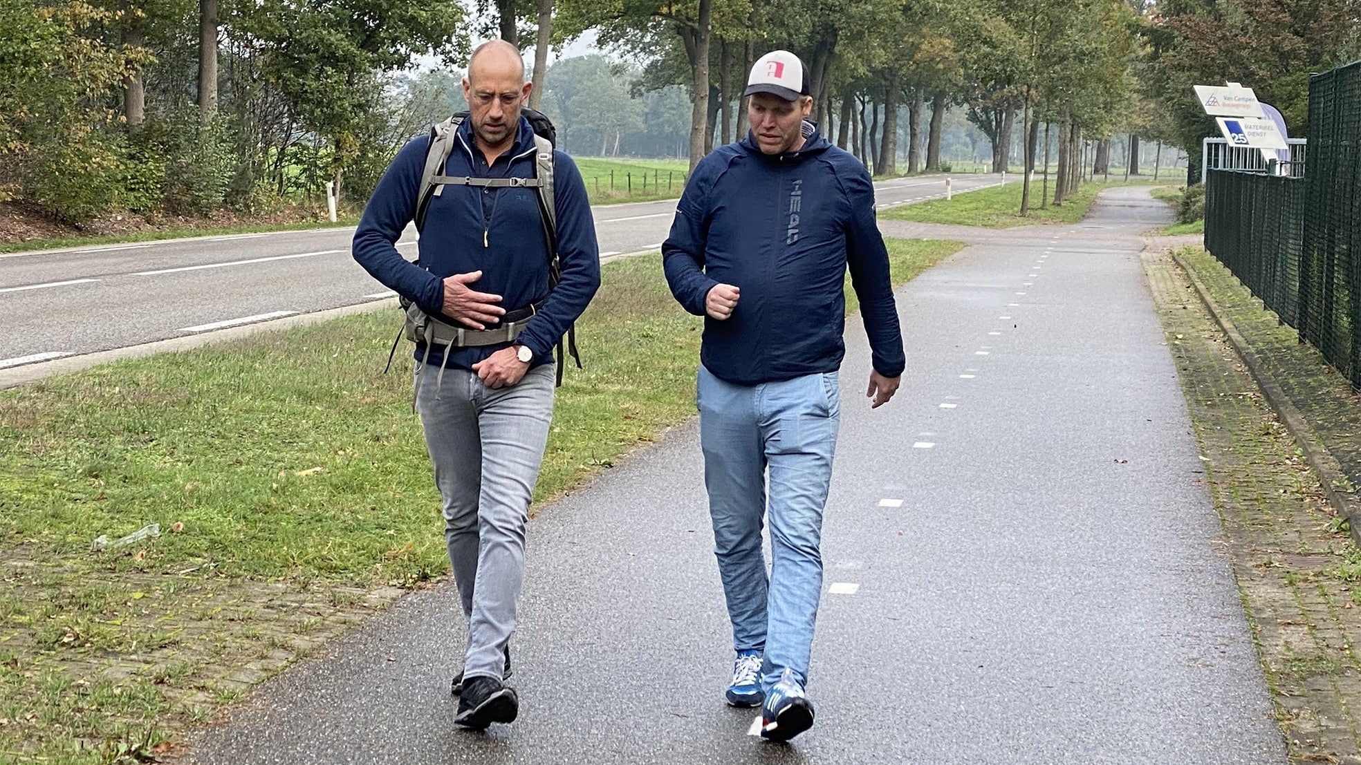 Bert van Zijtveld (rechts) met Sjoerd Weikamp van Eventbranche.