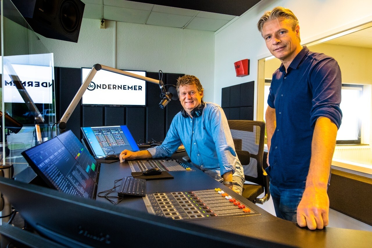 Lars Schotanus en Jaco Bal (rechts), oprichters van YPCA, De Radiofabriek.