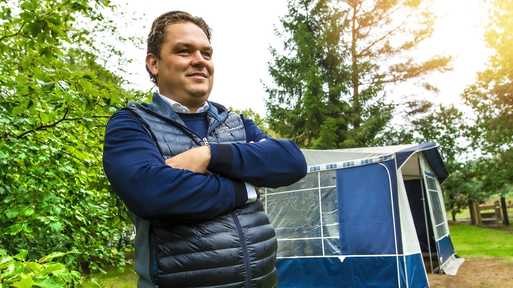 Directeur Coen van den Broek van camping De Paalberg. Foto: Jacco van de Kuilen