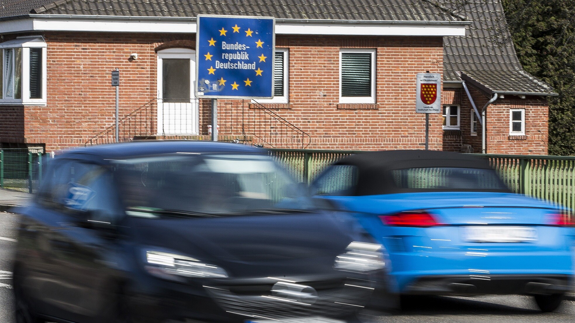 De grens tussen Nederland en Duitsland. Foto: ANP