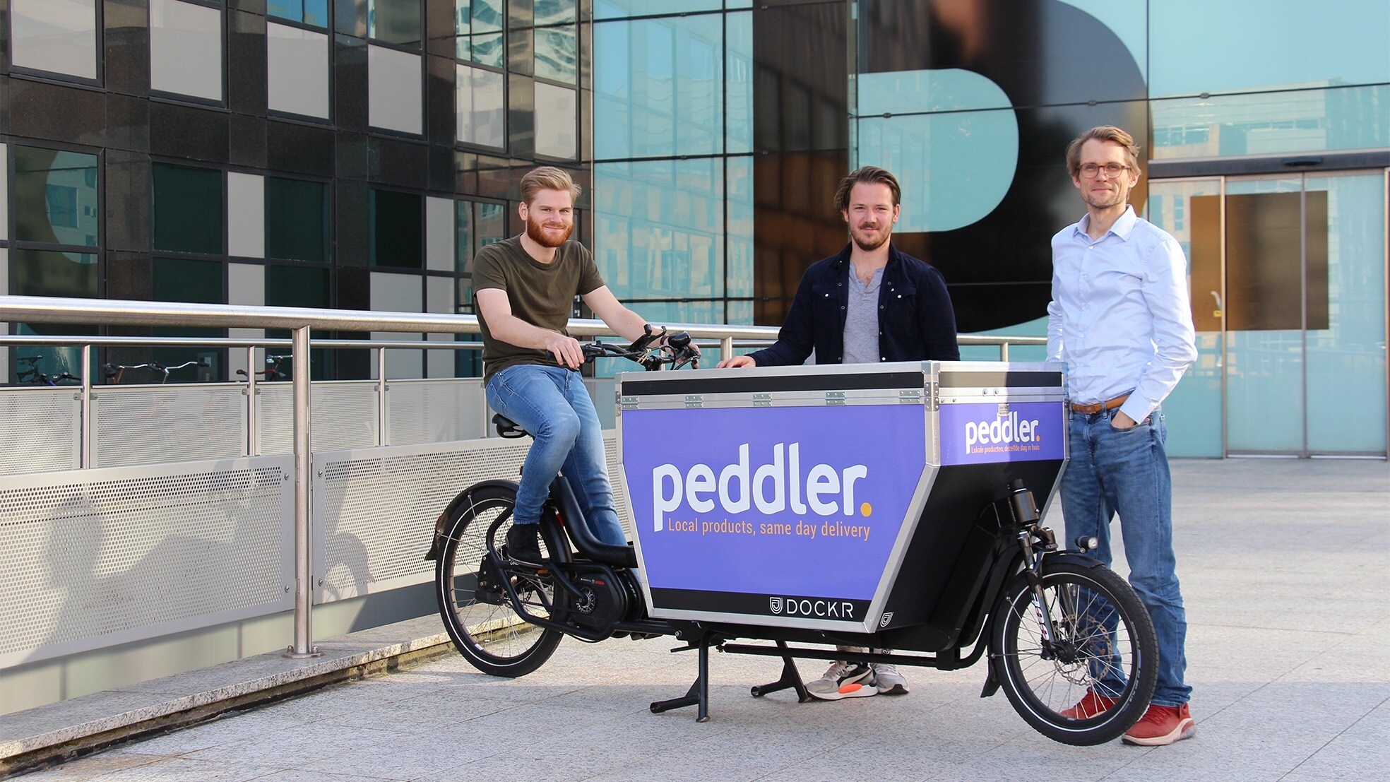 Team Peddler, van links naar rechts: Eric Richter, Stijn van Krimpen en James Klymowsky.