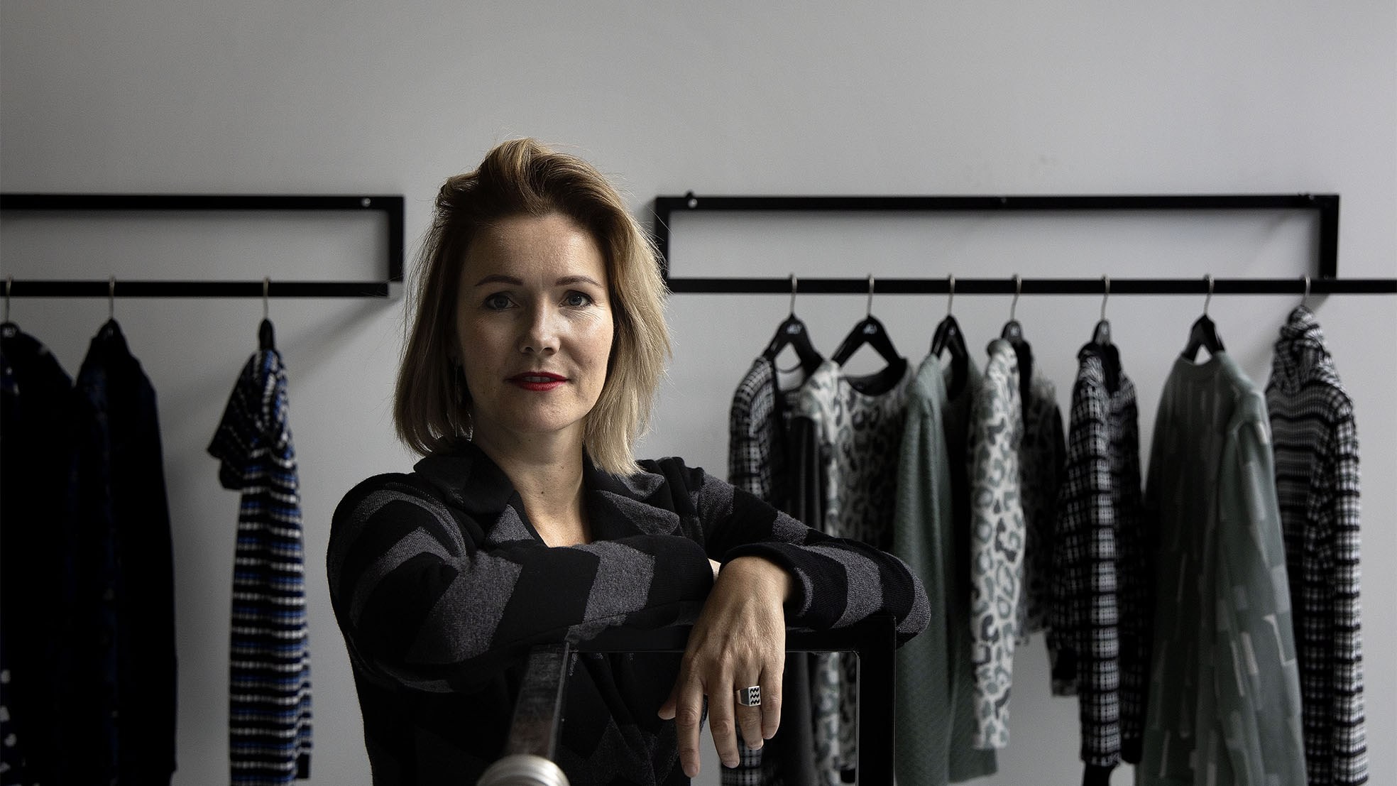 Mode-ontwerpster Emily Hermans creëerde nieuwe markten dankzij corona. Foto: Kees Martens/DCI Media