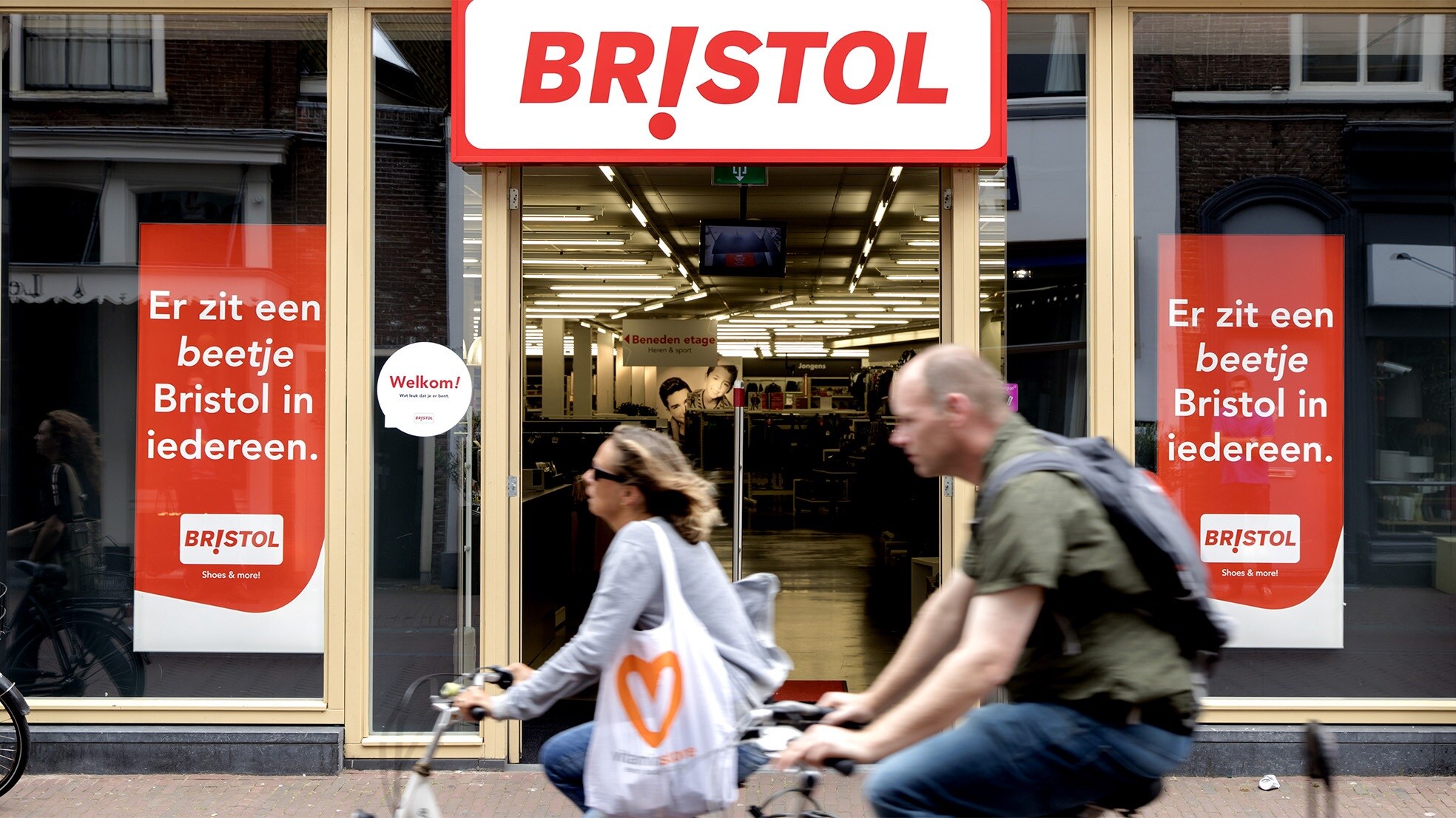 Een filiaal van het noodlijdende Bristol in Haarlem. Foto: ANP