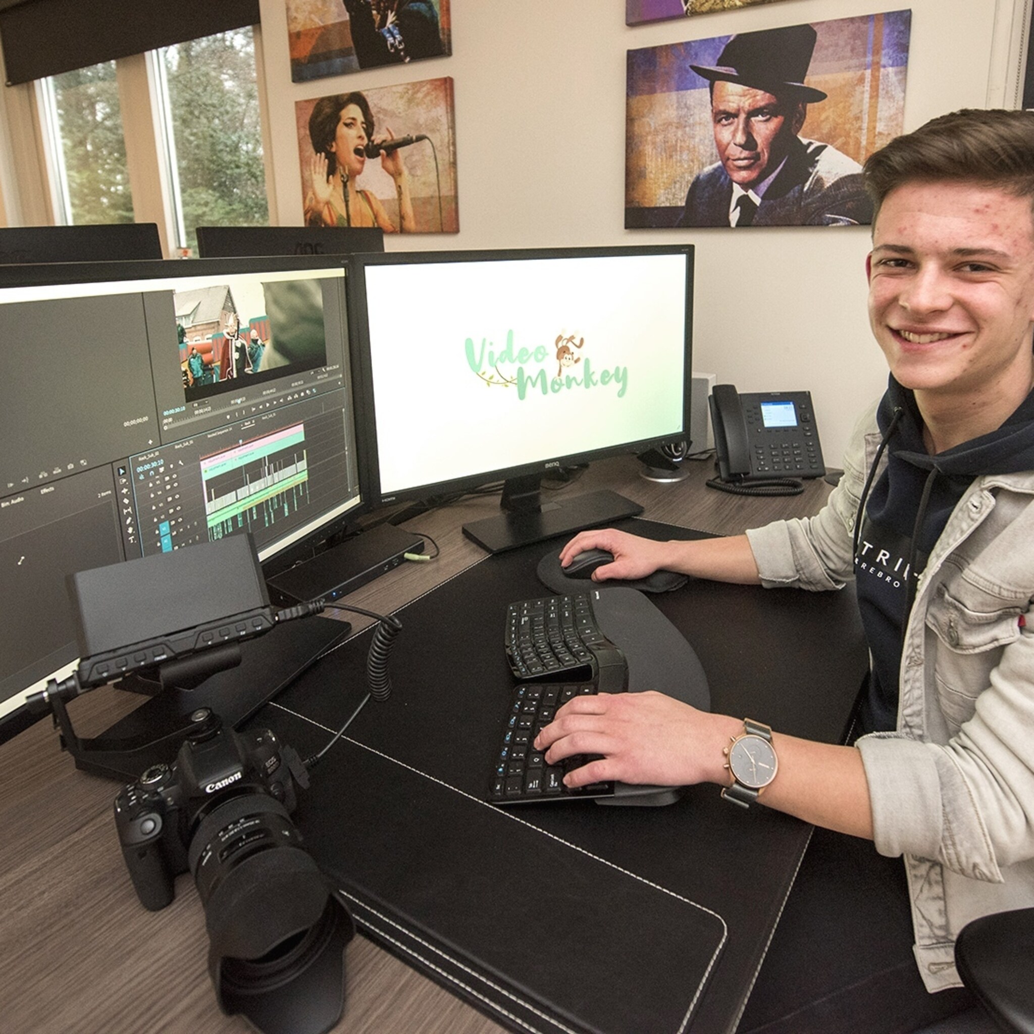 jonge ondernemer 16 in de wieg gelegd om eigen videobedrijf op te richten