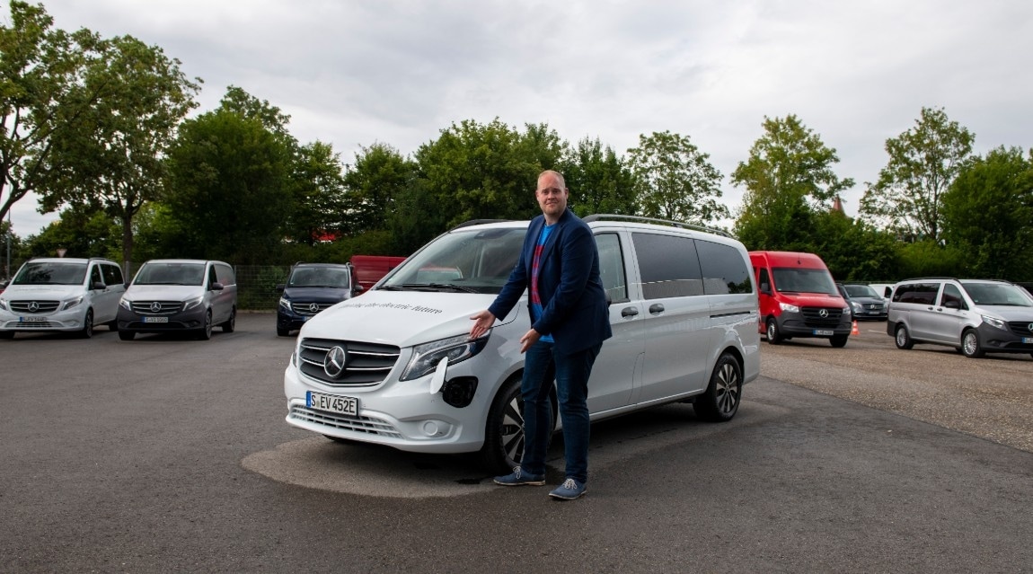 Roland Tameling was er voor De Ondernemer bij in Duitsland, bij de introductie van de Mercedes-Benz eVito en eVito Tourer.