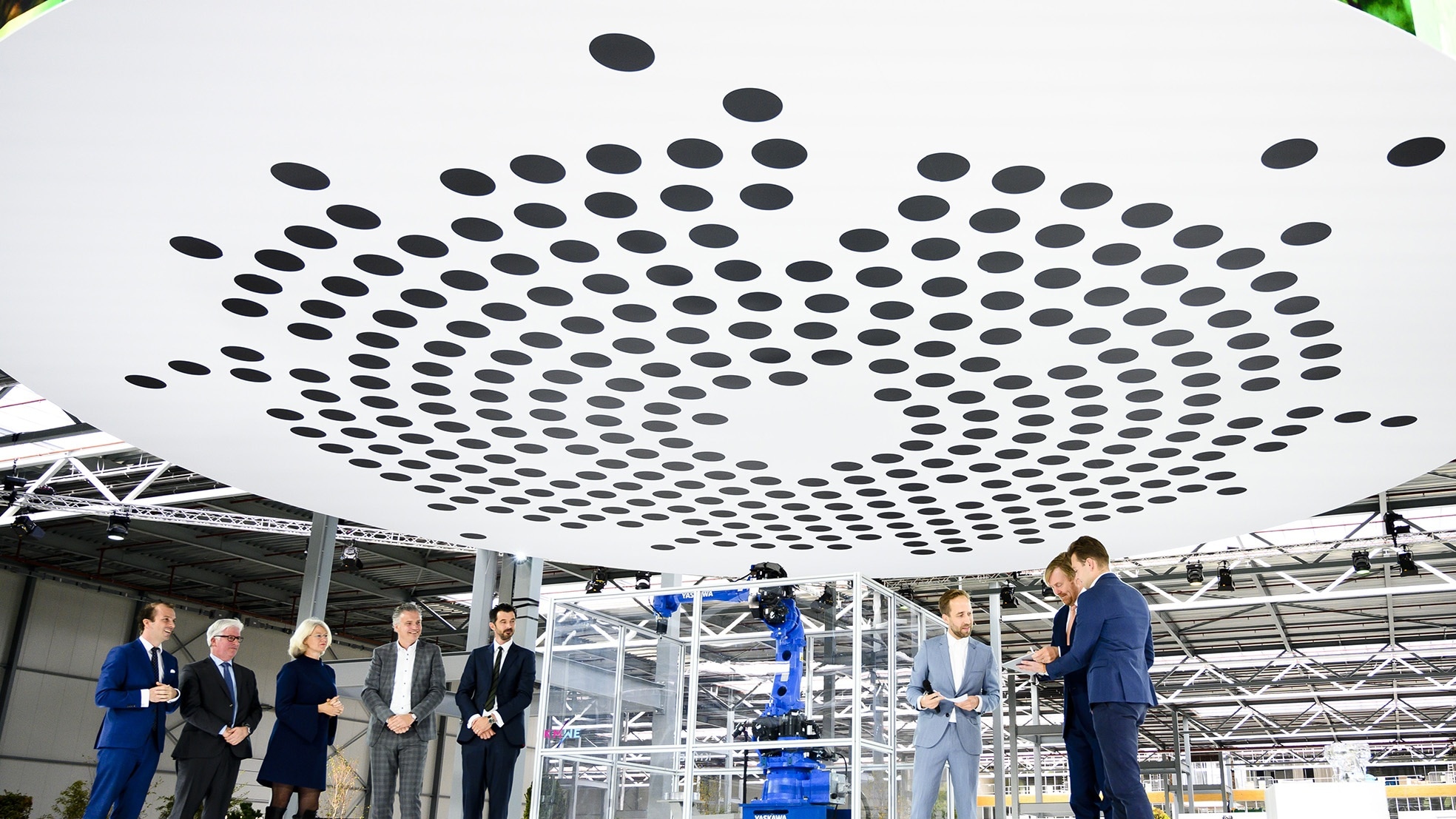 Koning Willem-Alexander afgelopen oktober tijdens de opening van Brainport Industries Campus (BIC). Foto: ANP