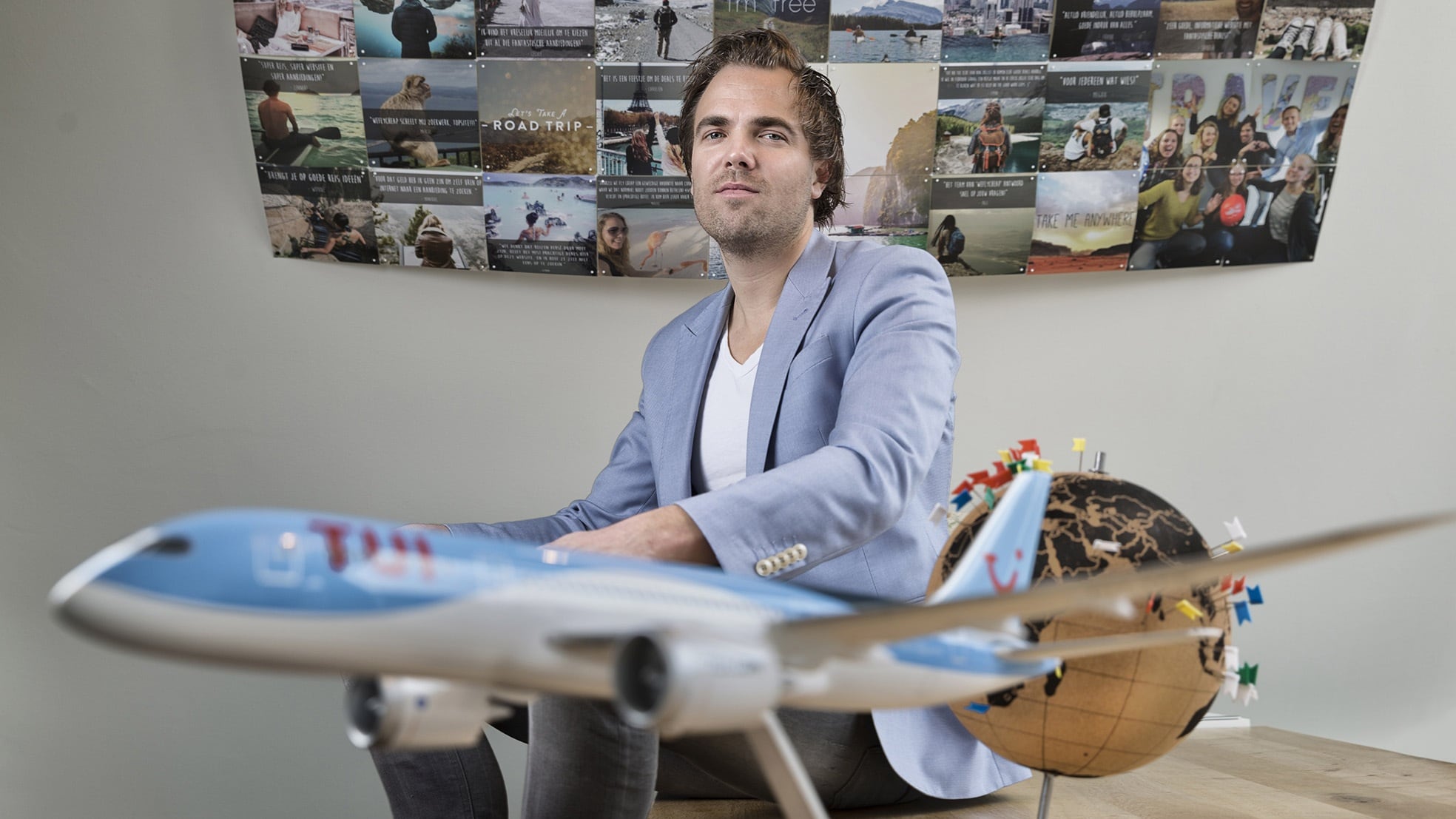 Eelko van Drongelen, één van de oprichters van WeFlyCheap.nl. Foto: AD/Marco Okhuizen.