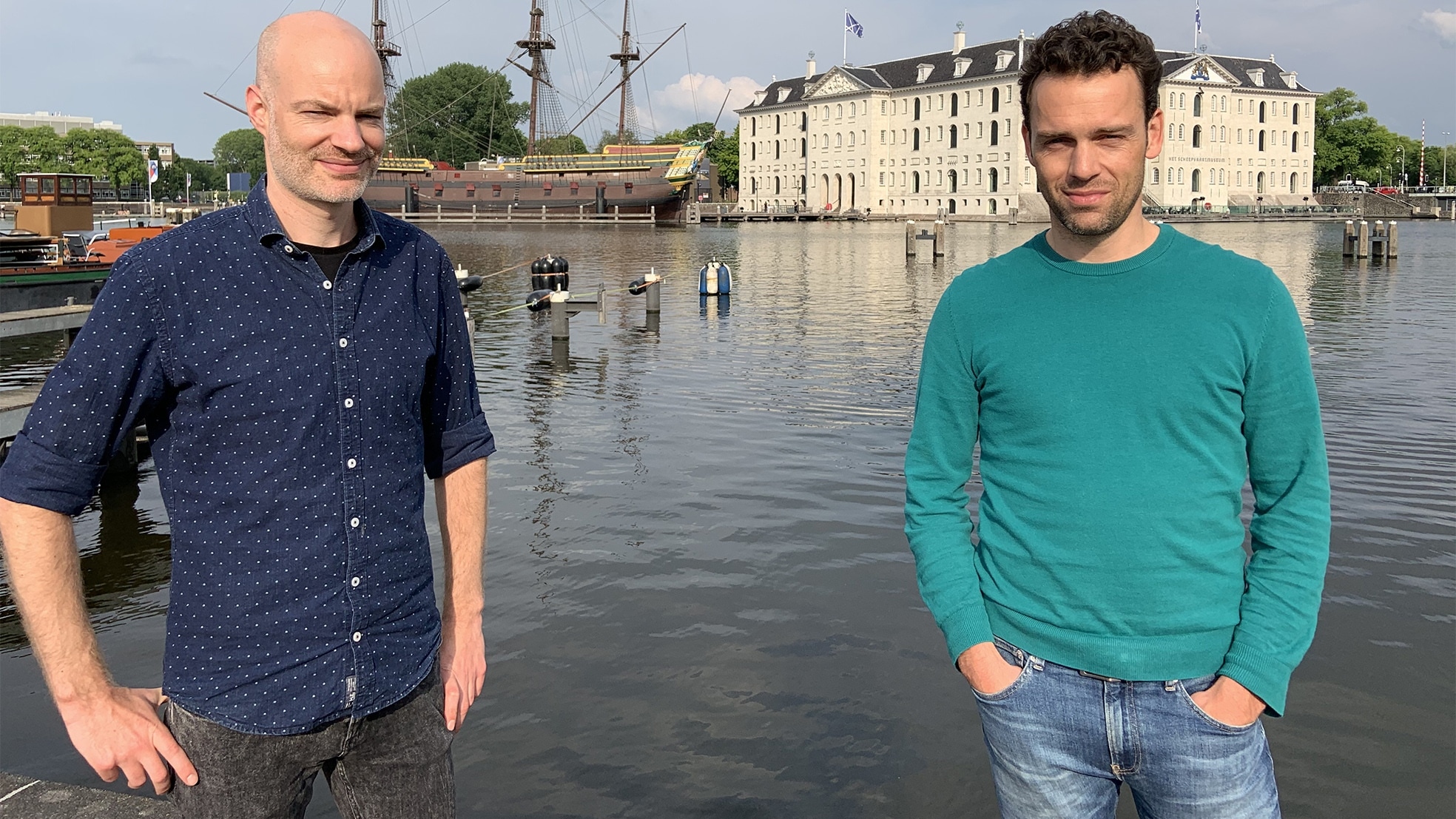 Wonderbus-oprichters Harm ter Halle (links) en Joris Maussen.