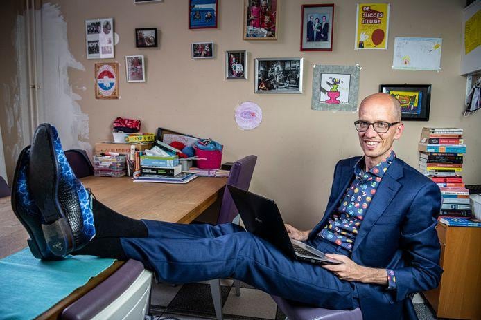 Schrijver en dagvoorzitter Richard Engelfriet. Foto: Koen Verheijden