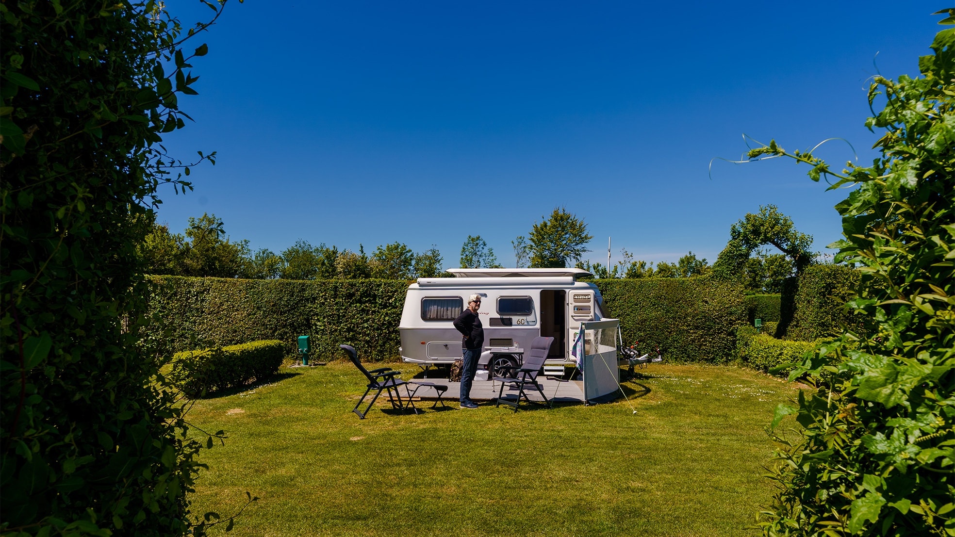 Een wel erg rustige camping in het Zeeuwse Zoutelande. Foto: ANP
