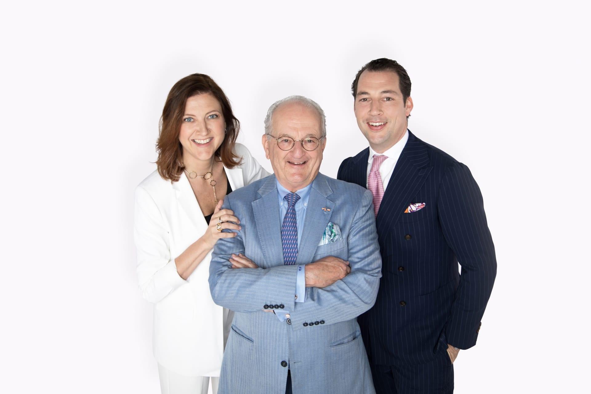 Lita en Mike Asscher met vader Edward