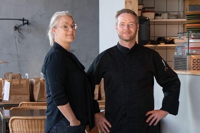Liesbeth Pruim en haar man Harmjan Huttinga