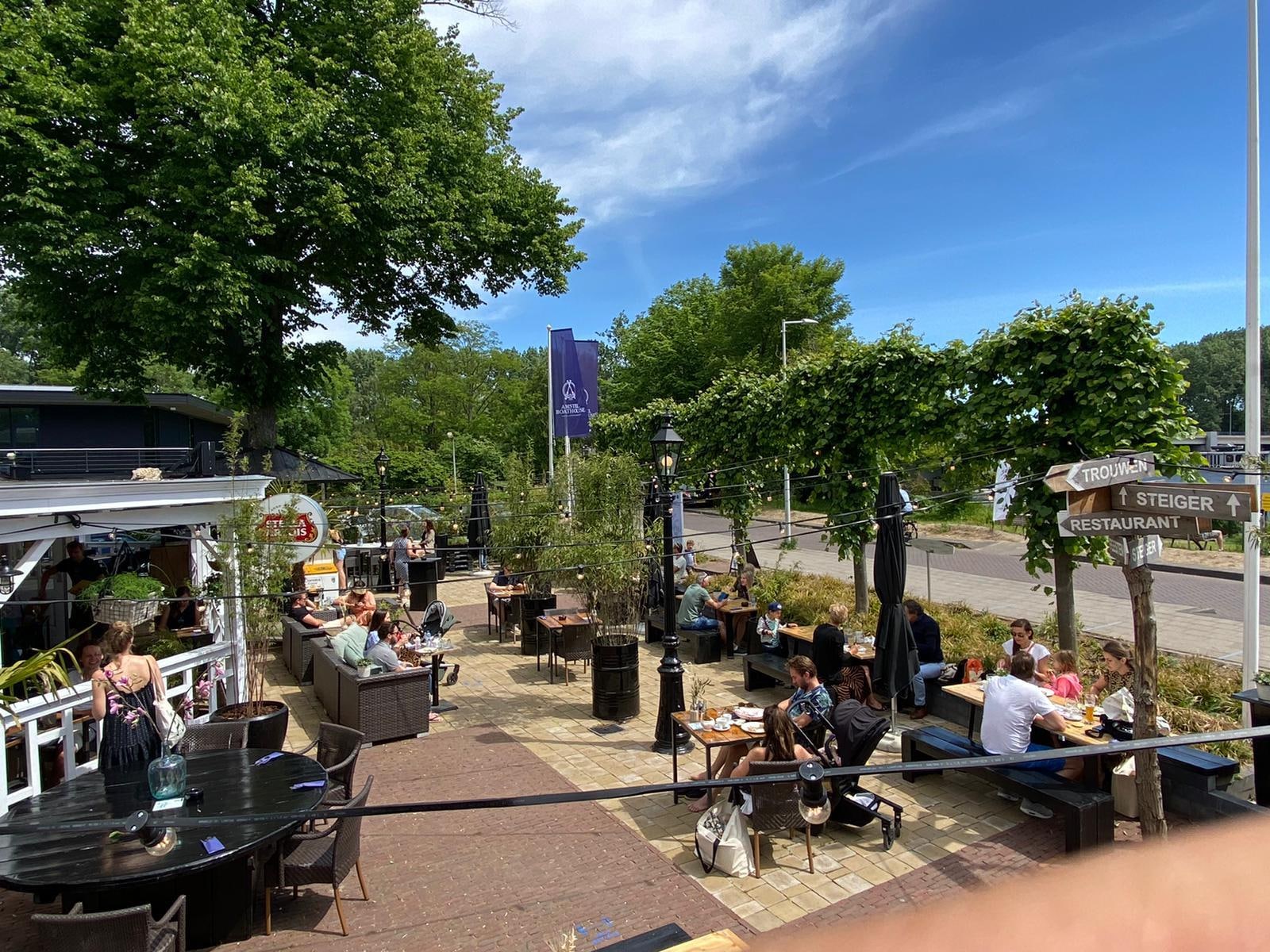 Amstel Boathouse, 1 juni, middag
