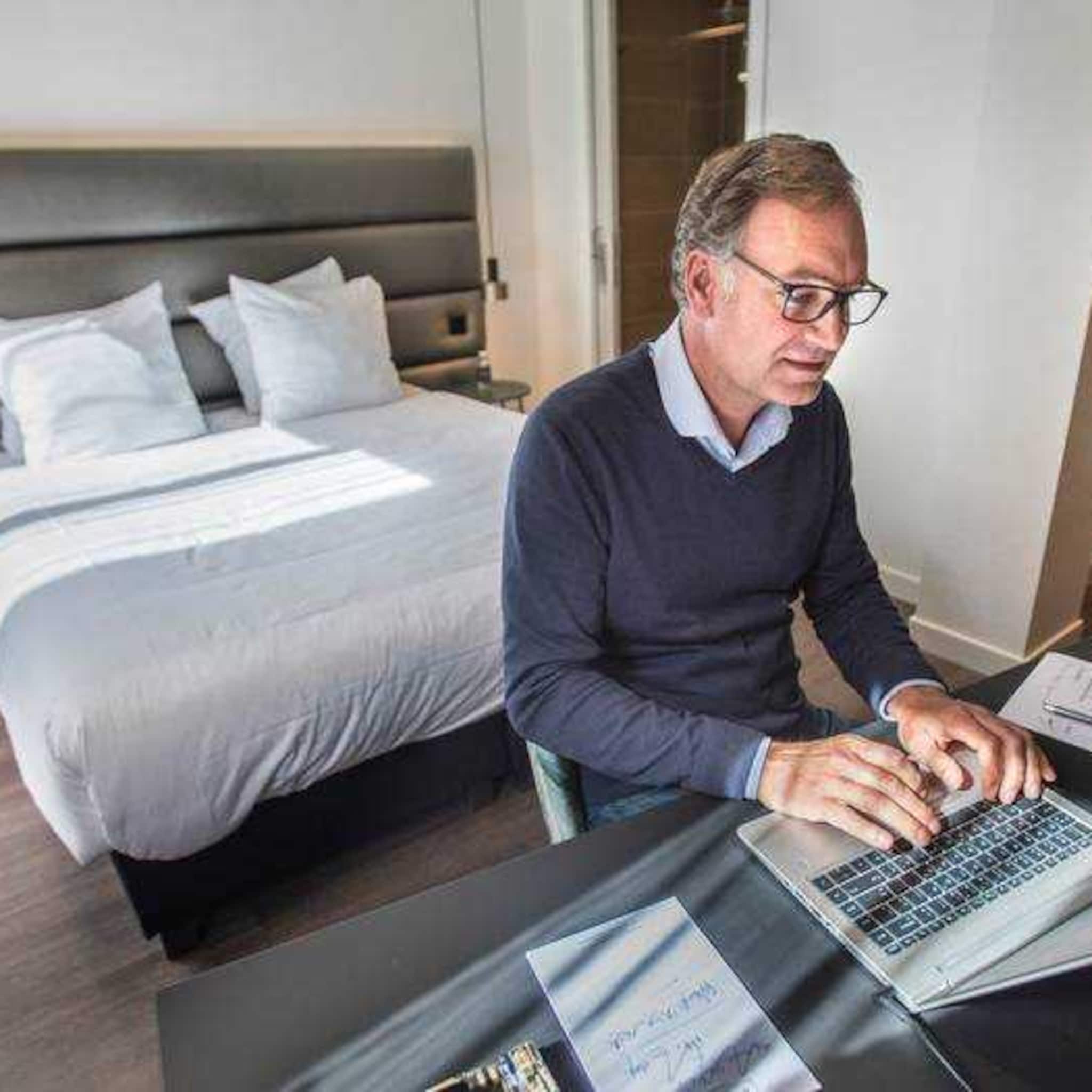 thuiswerken in een vijfsterrenhotel