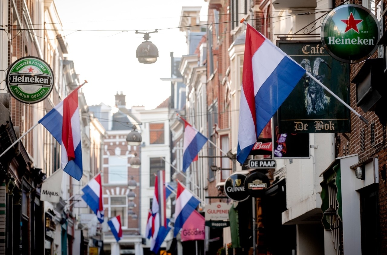 Minister-president Rutte ontstak vorig jaar het Bevrijdingsvuur als startsein voor de Bevrijdingsfestivals en alle andere activiteiten. Foto: ANP