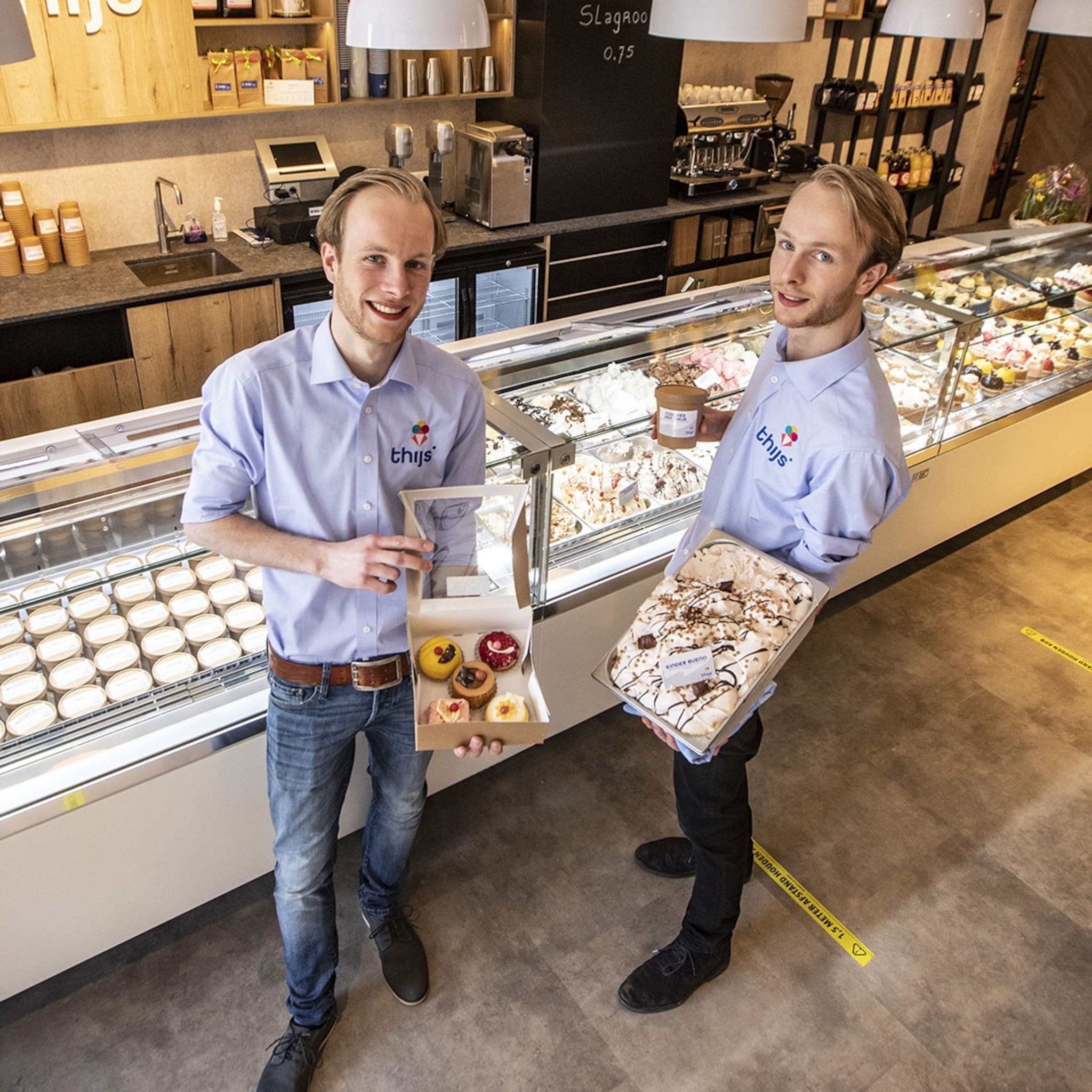 thijs 24 opent ondanks coronacrisis toch nieuwe ijssalon het is even niet anders