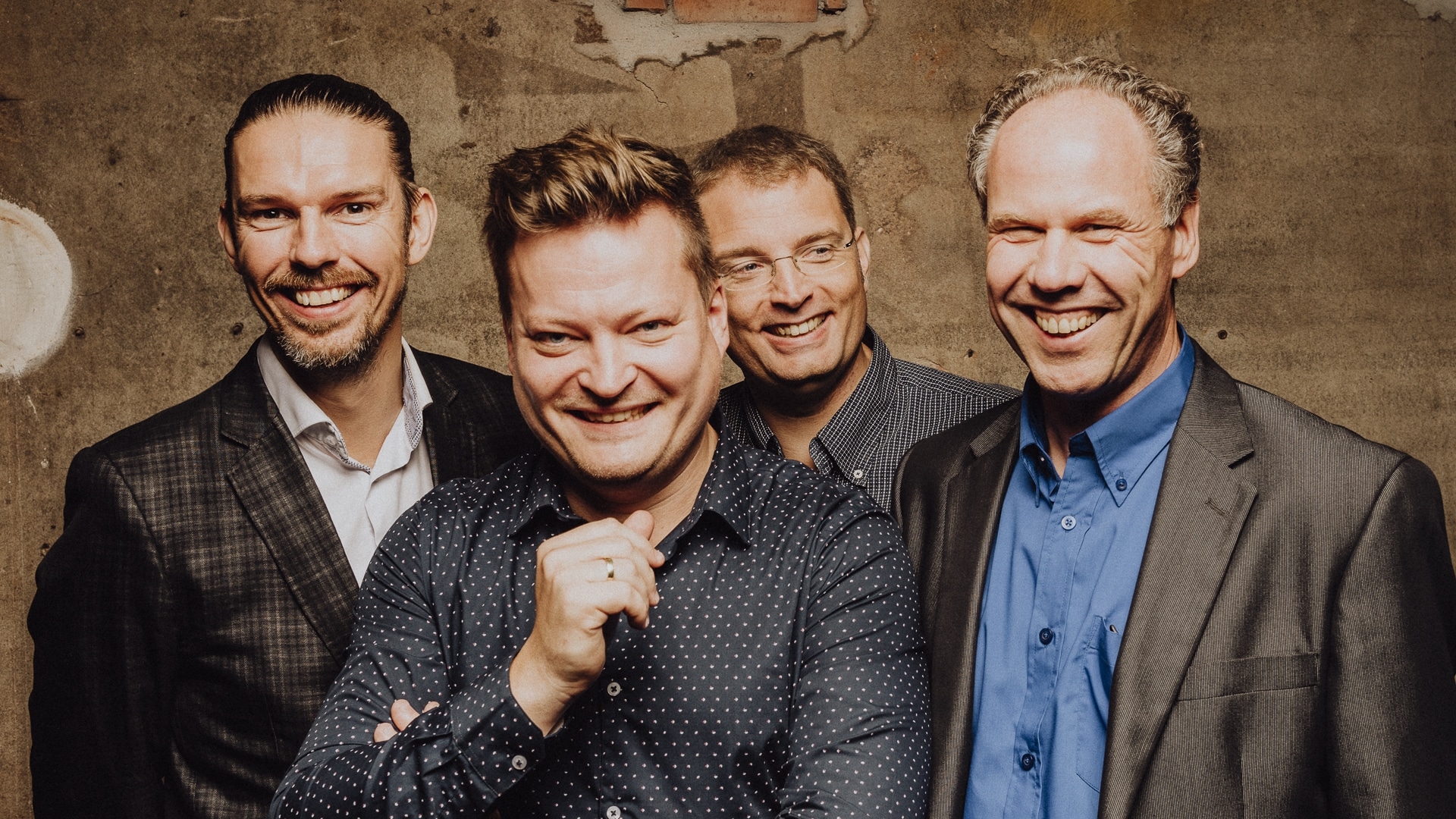 360 talk-oprichters Jonas van der Vlught, Gijs Nillessen, Mark Meinema en trainer Erik Mathlener. Maarten de Kok Photography