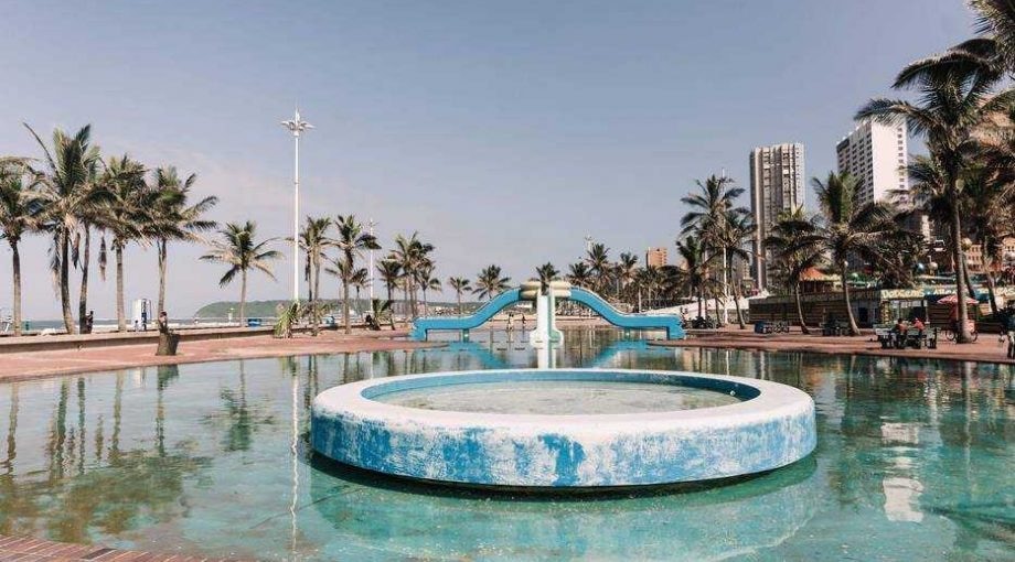 Verlaten vakantiepark in Durban, Zuid Afrika.