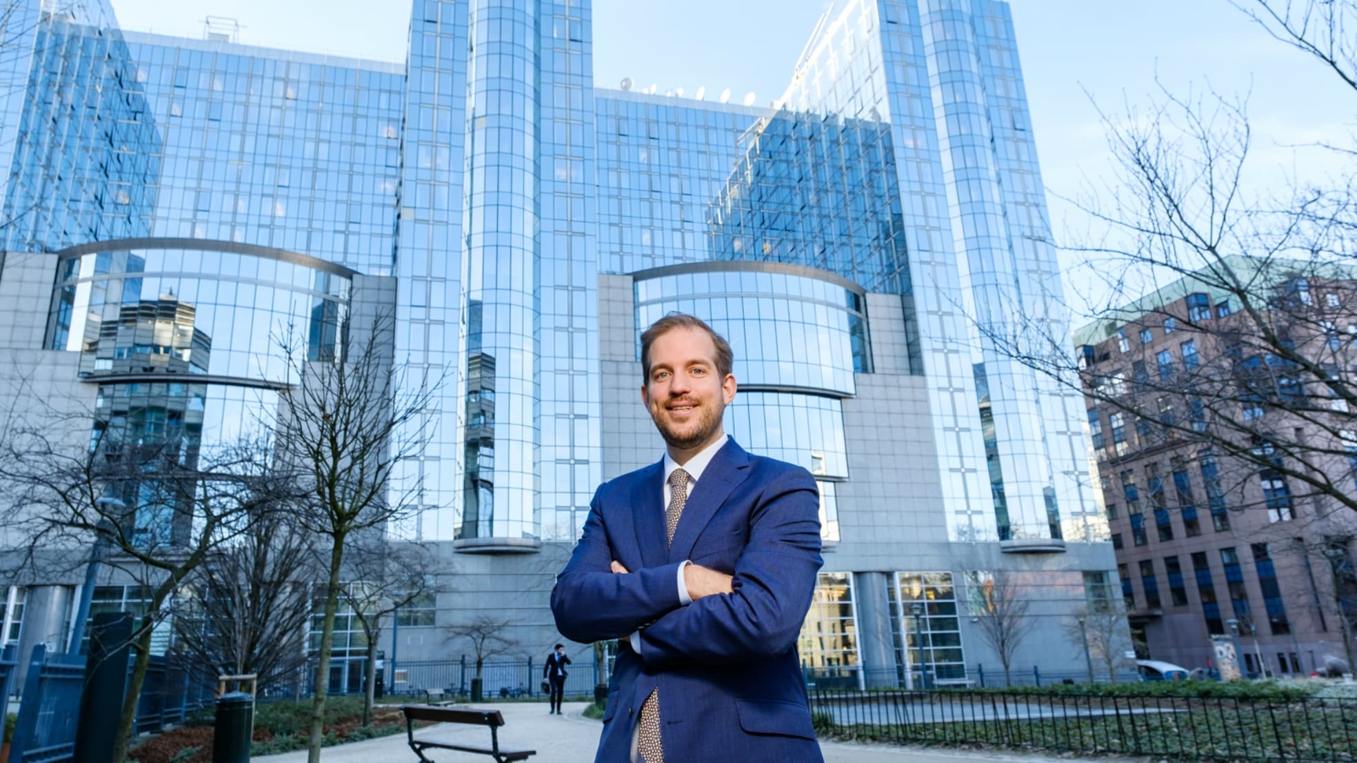CDA-Europarlementariër Jeroen Lenaers werkt thuis, in Brussel.