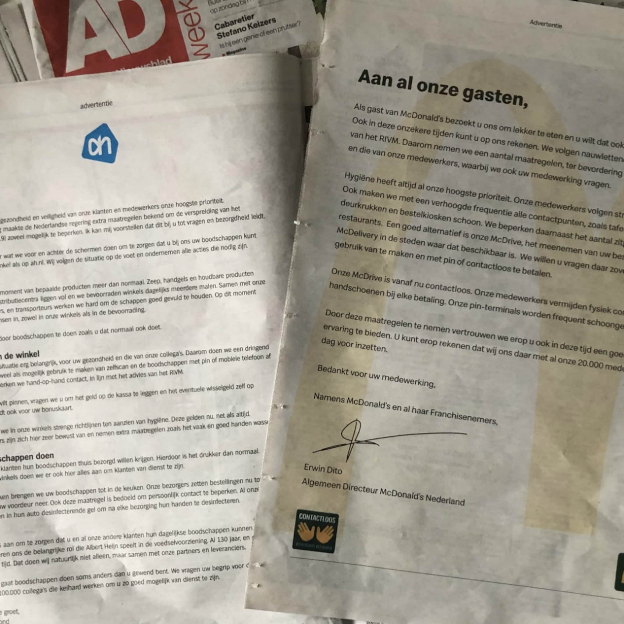 patrick wessels over statements ah en mcdonald s in dagbladen sterk en betrokken