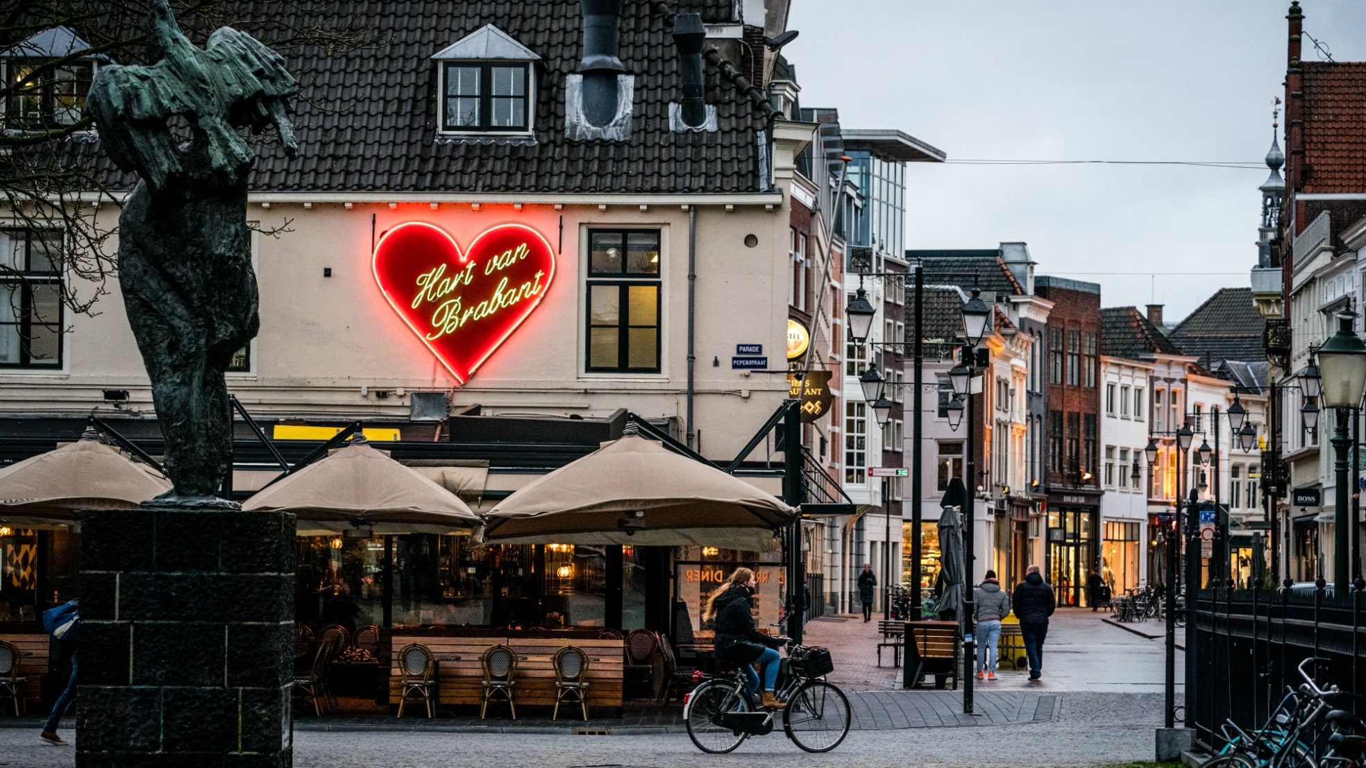 Het is stil in het centrum van Den Bosch. Foto: ANP.