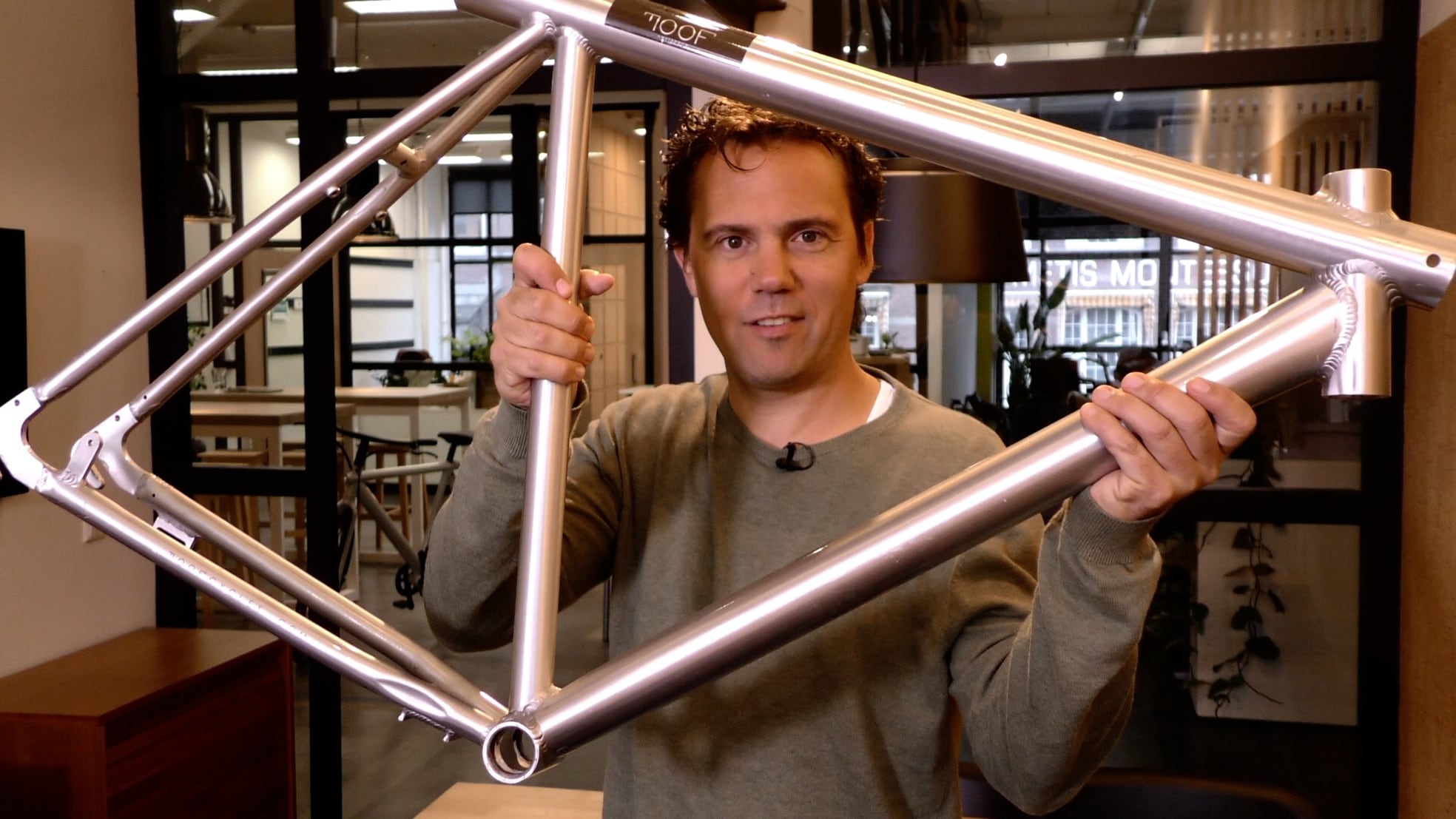 Taco Carlier, een van de oprichters van het fietsenmerk.