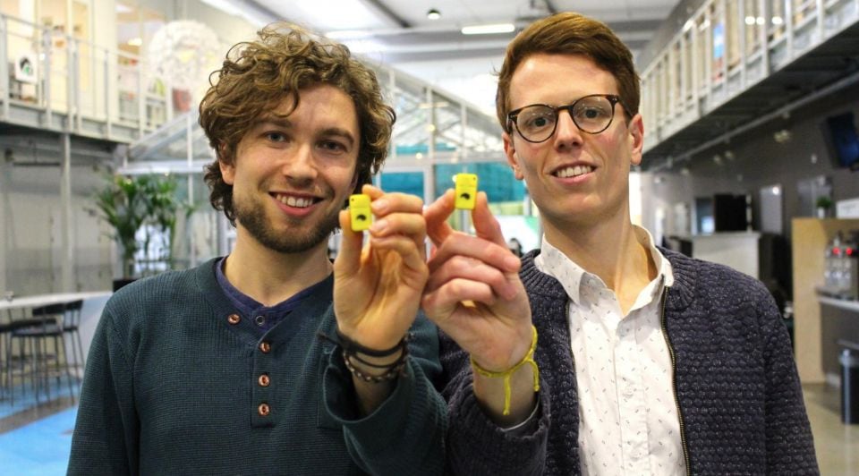 Tim Smits (l) en Jorn Rigter bedachten de Unpluq. Foto: Unpluq