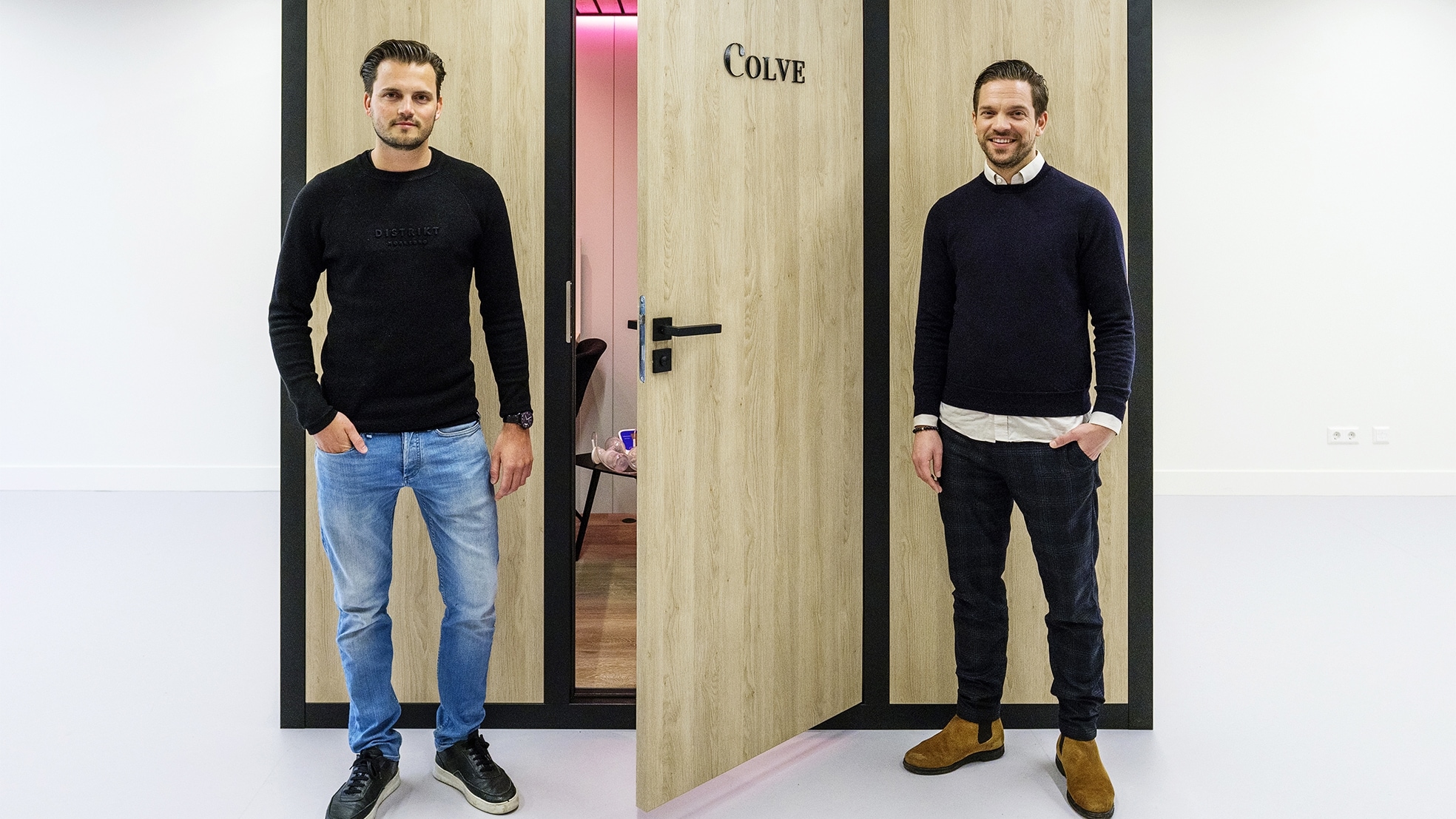 Ontwerpers Remy de Klein (links) en Wesley Pabis. Foto: Marlies Wessels
