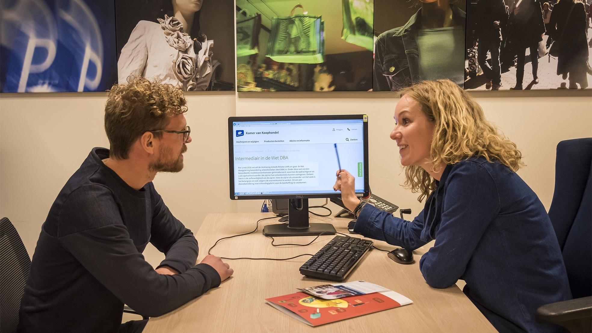 Drukte bij de Kamer van Koophandel: sinds 2007 vormen de eenmanszaken de grootste groep bedrijven bij de starters. Foto: ANP