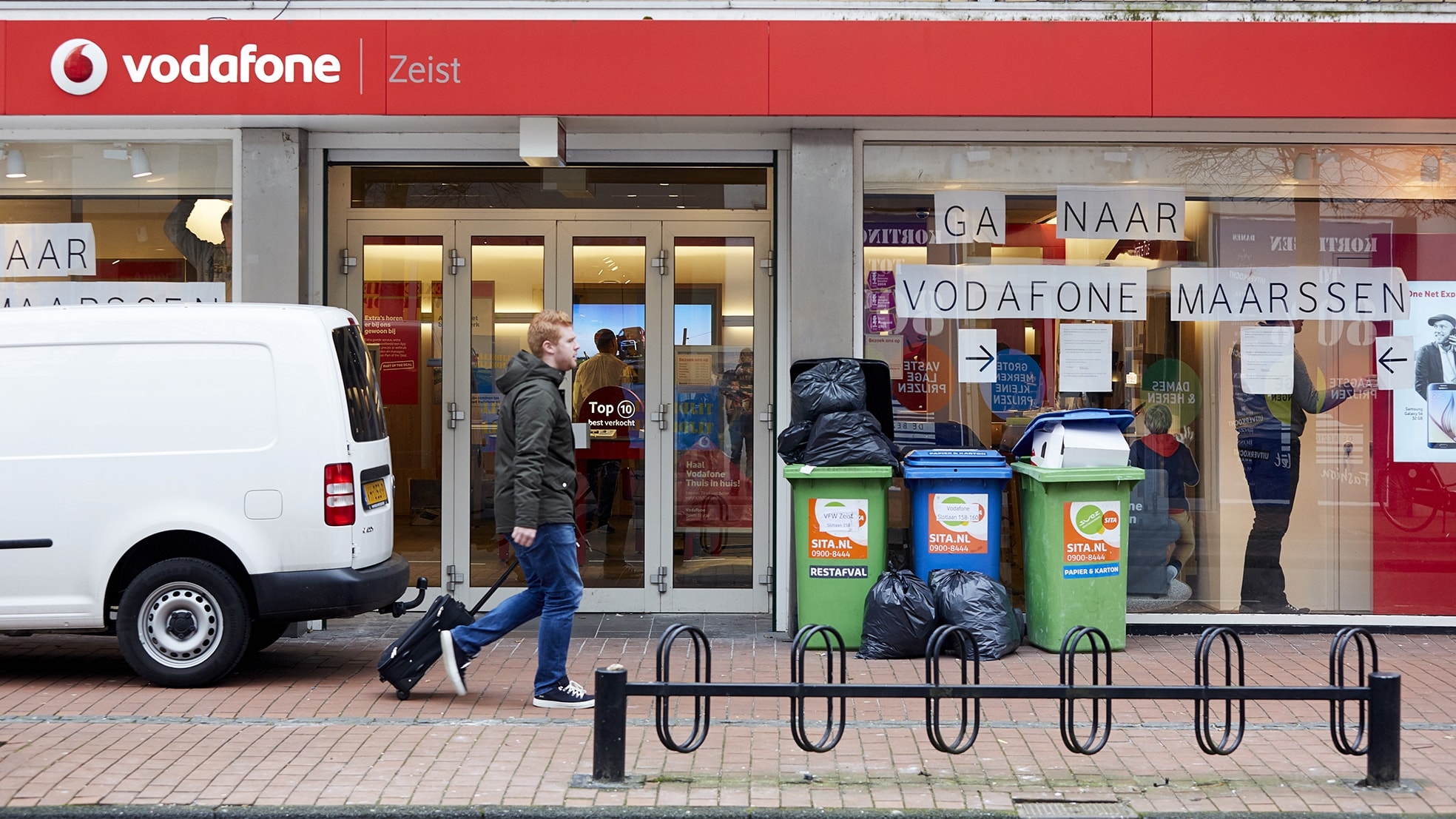 Bekend beeld: een leegstaand winkelpand in Zeist. Foto: ANP