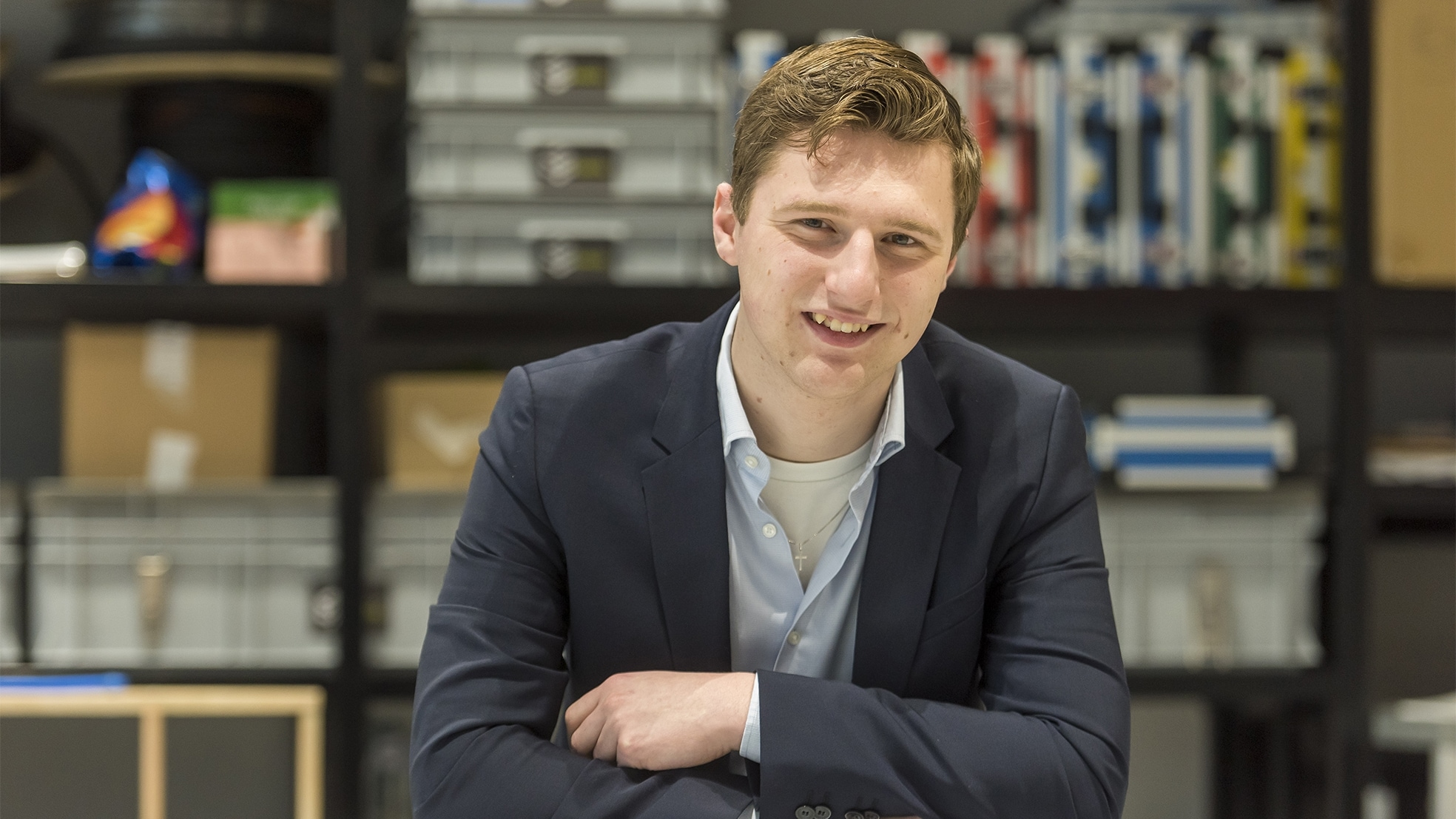 Dirk van Meer heeft Asperger en is naast student nu ook ceo van studentenbedrijf CORE. Foto: DCI media