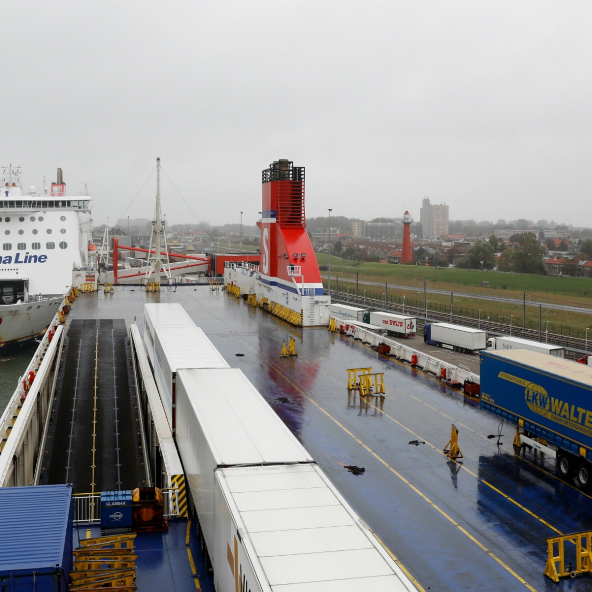 voorlopig geen opstoppingen bij ferryterminals na brexit