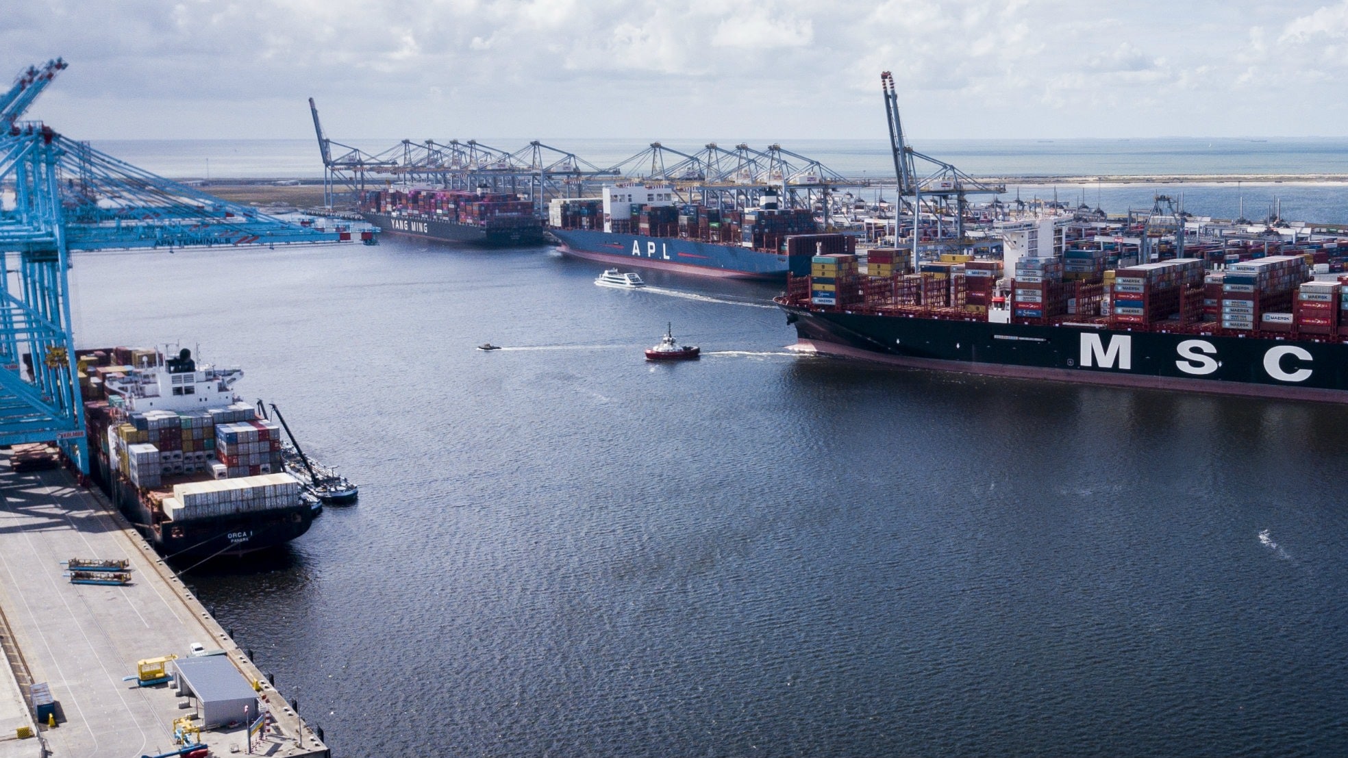 Ook de haven van Rotterdam heeft te maken met cyberaanvallen. Foto: ANP.