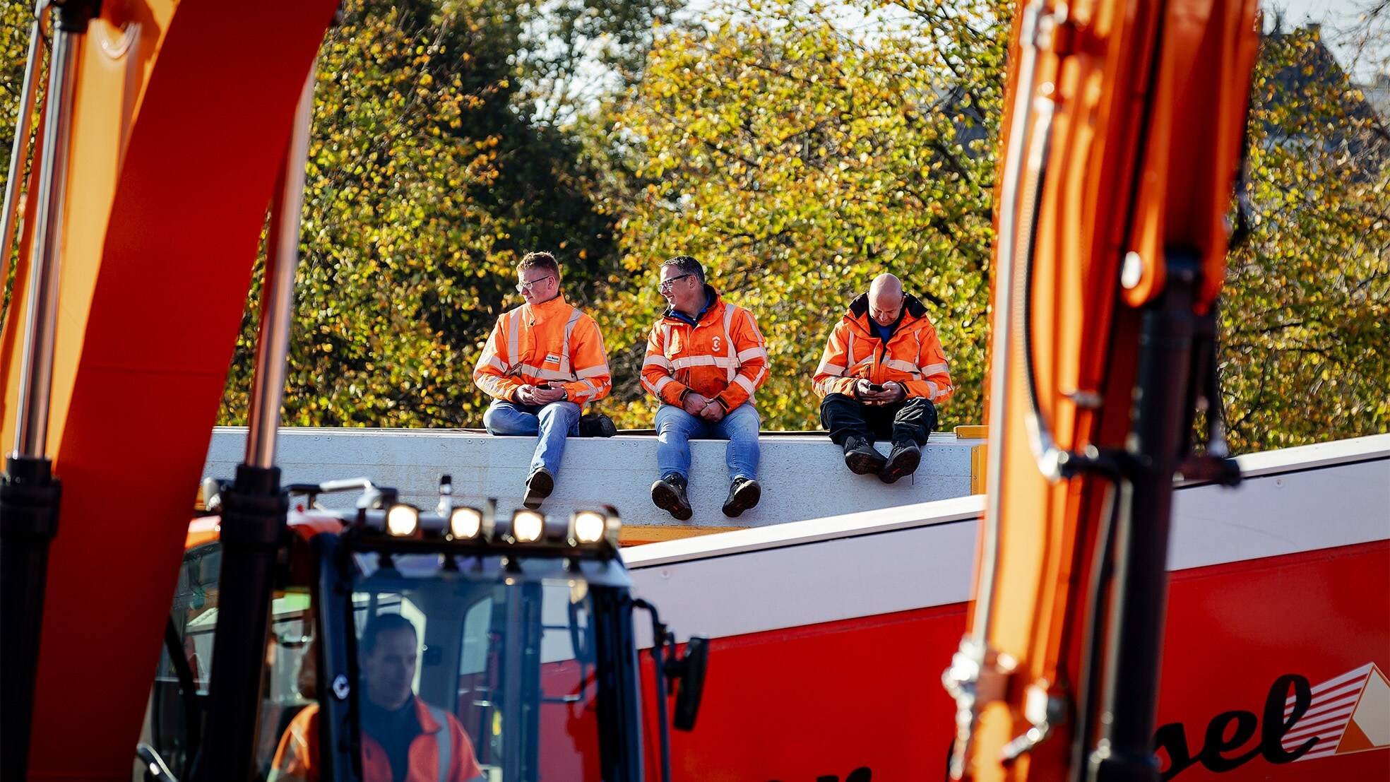 Bouwers op het Malieveld tijdens een eerder protest naar aanleiding van de PFAS- en stikstofmaatregelen. Foto: ANP