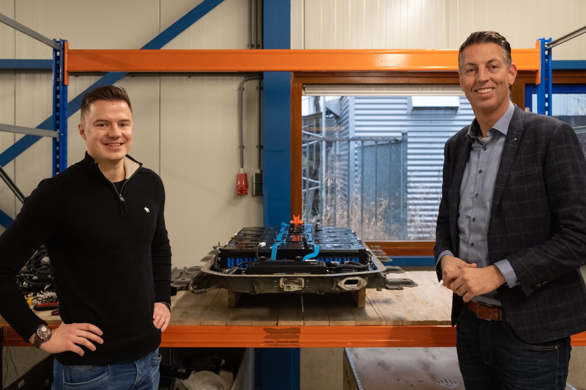 Ceo Pieter Ursem (rechts) met manager Jasper Baltus.