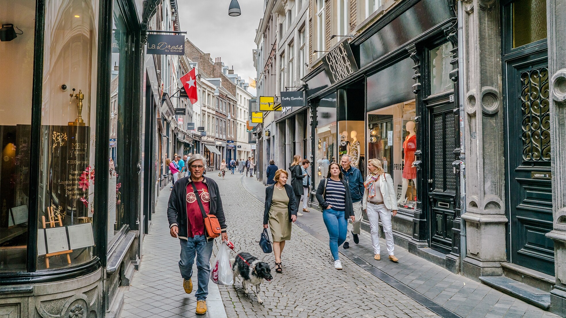 Een rustige winkelstraat in Maastricht. (Foto: Shutterstock)