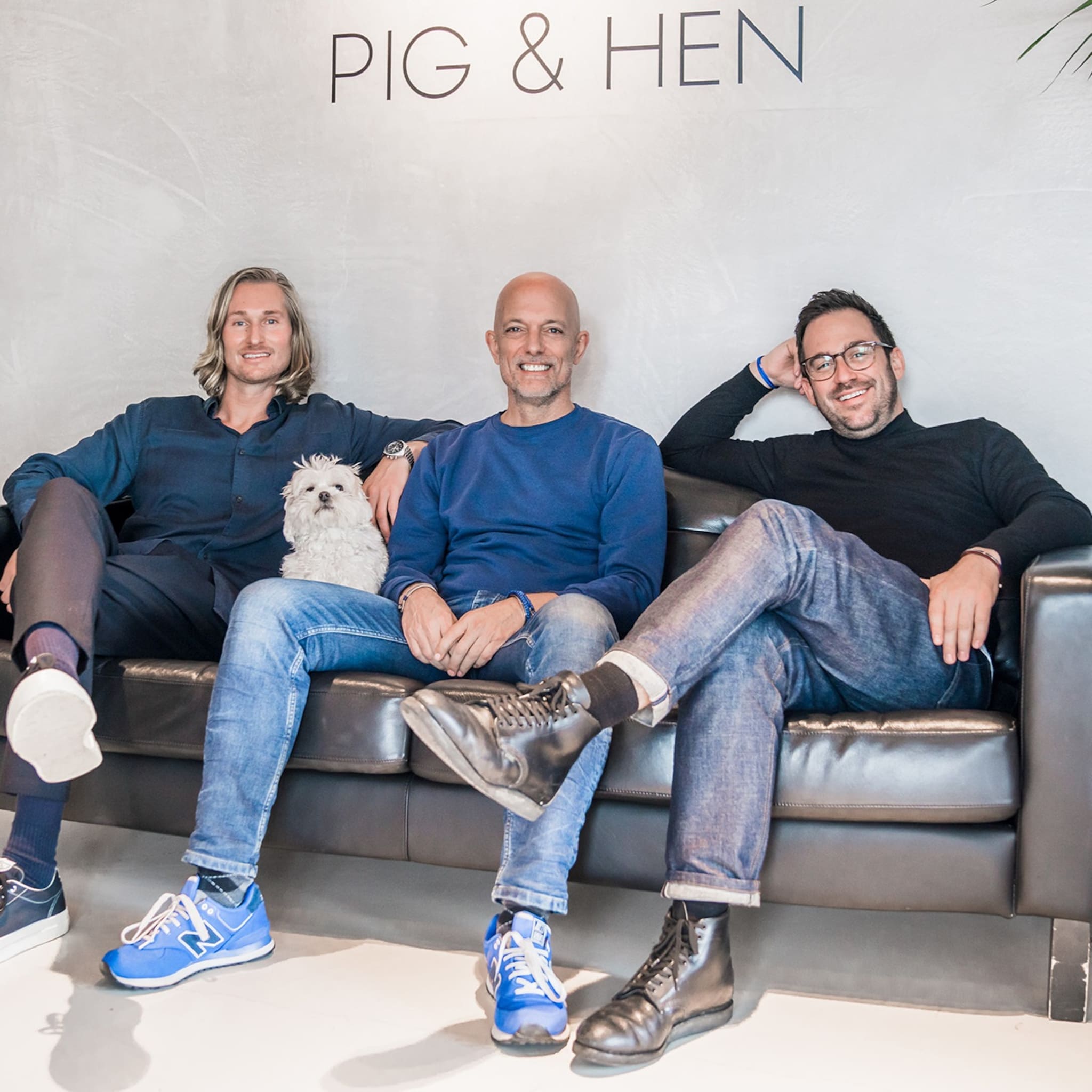 naar nieuwe territoria surfen met pig en hen