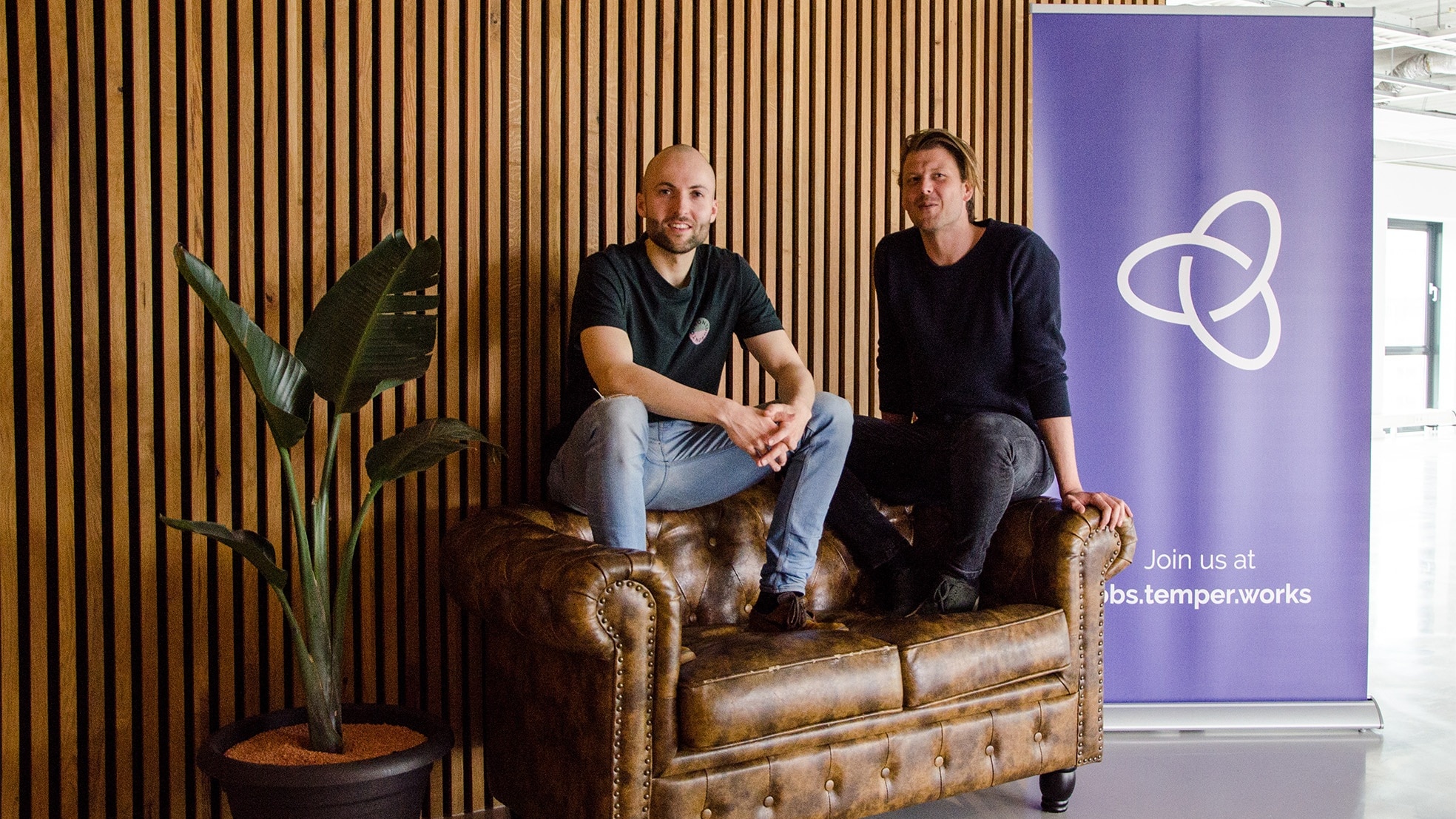 Niels Arntz (links) en Paul Eggink, twee van de drie oprichters van Temper.