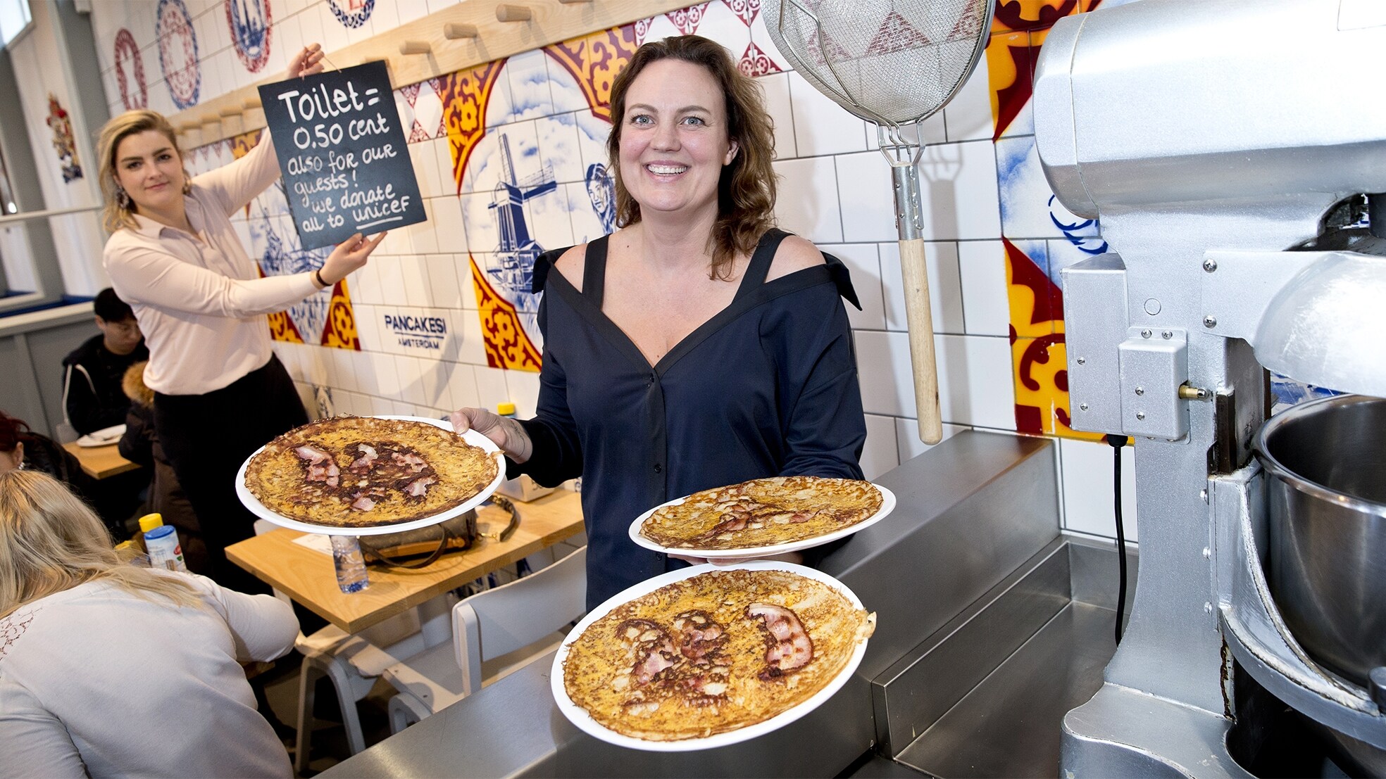 Nicolette Bosschieter, oprichter en eigenaar van Pancakes Amsterdam. (Foto: Guus Schoonewille)